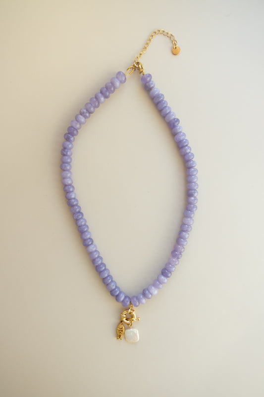 Purple Jade + Charms