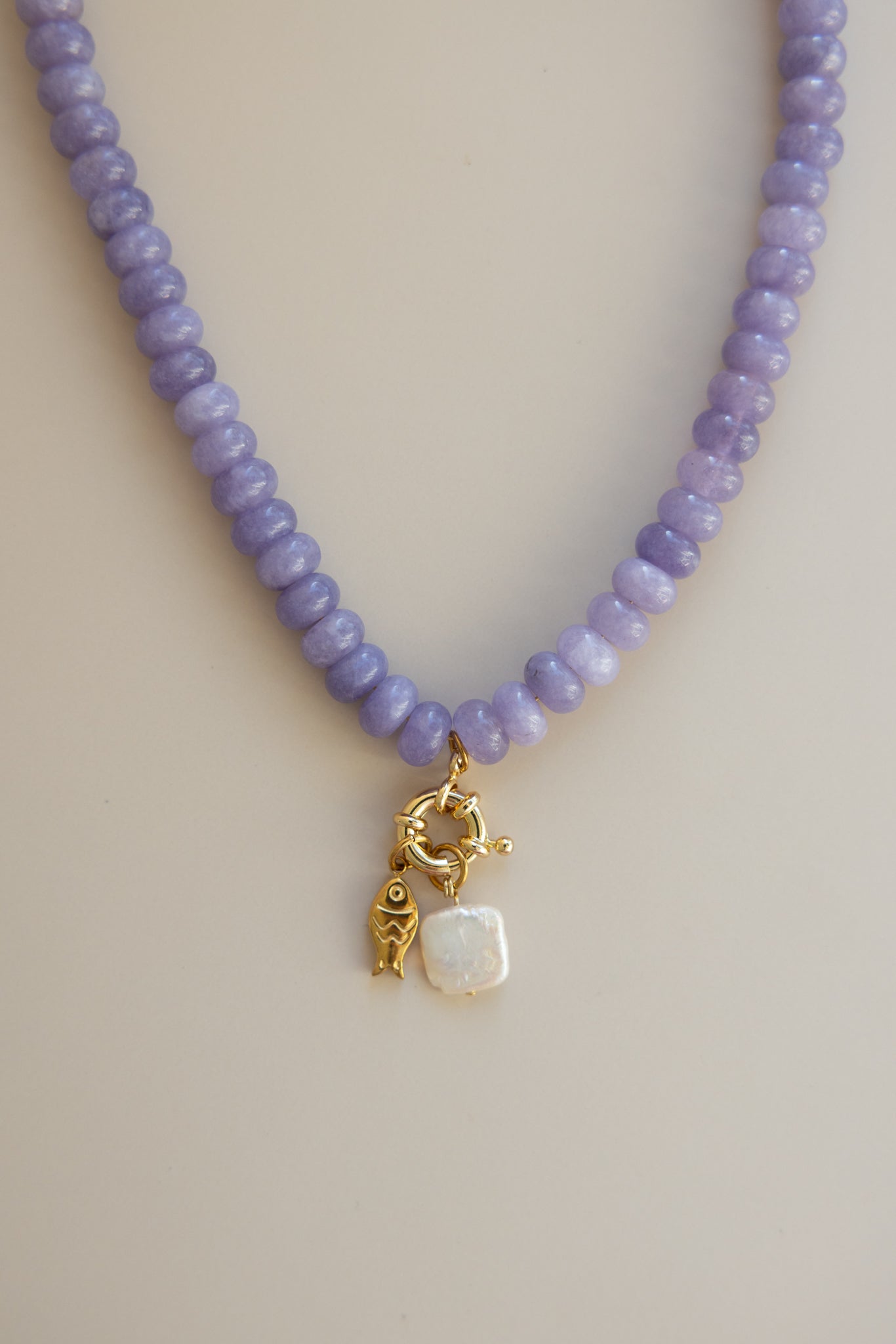 Purple Jade + Charms