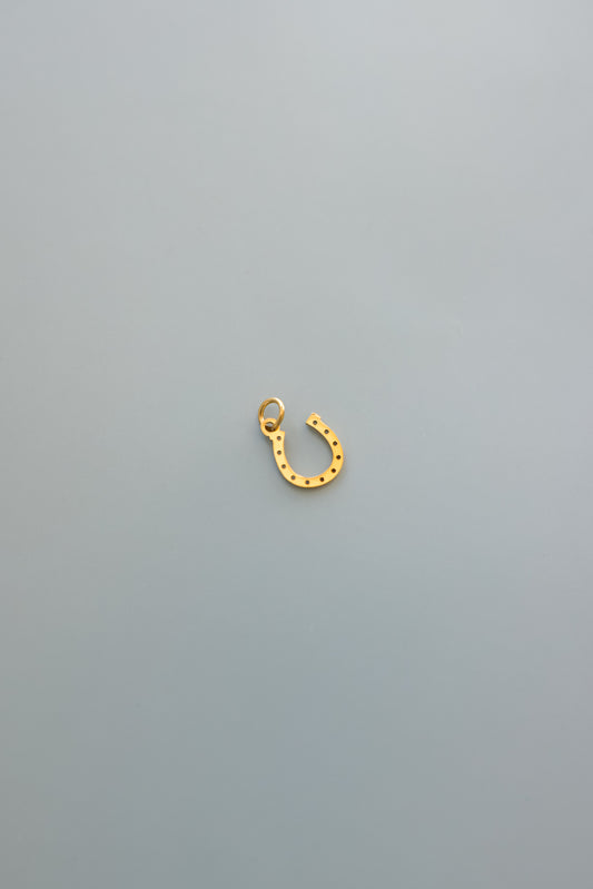 Gold Horseshoe Charm