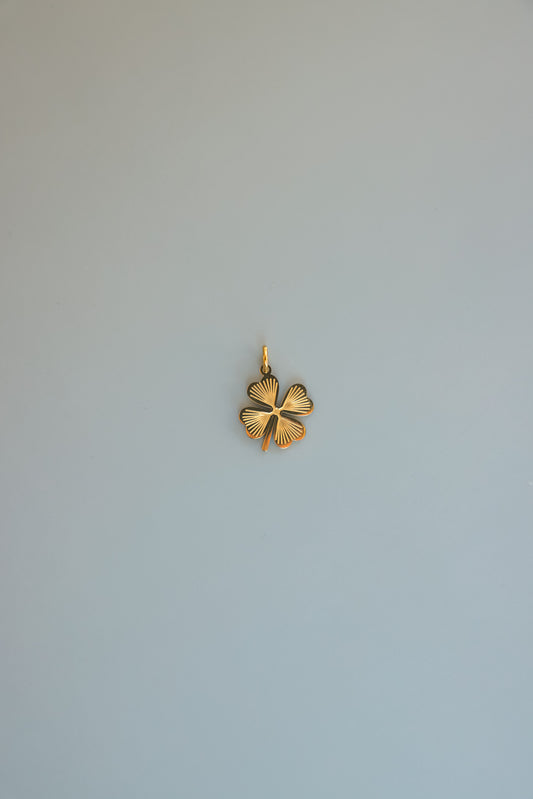 Gold Four Leaf Clover Charm