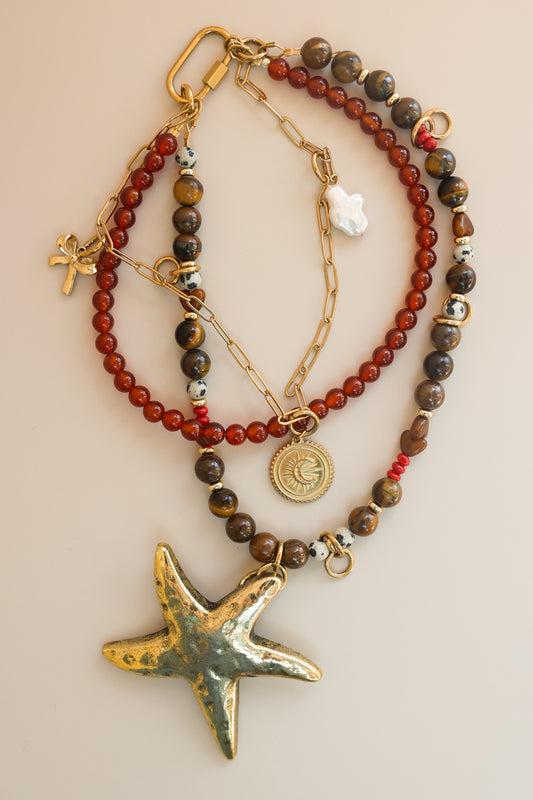 Gemstone Bag Charm