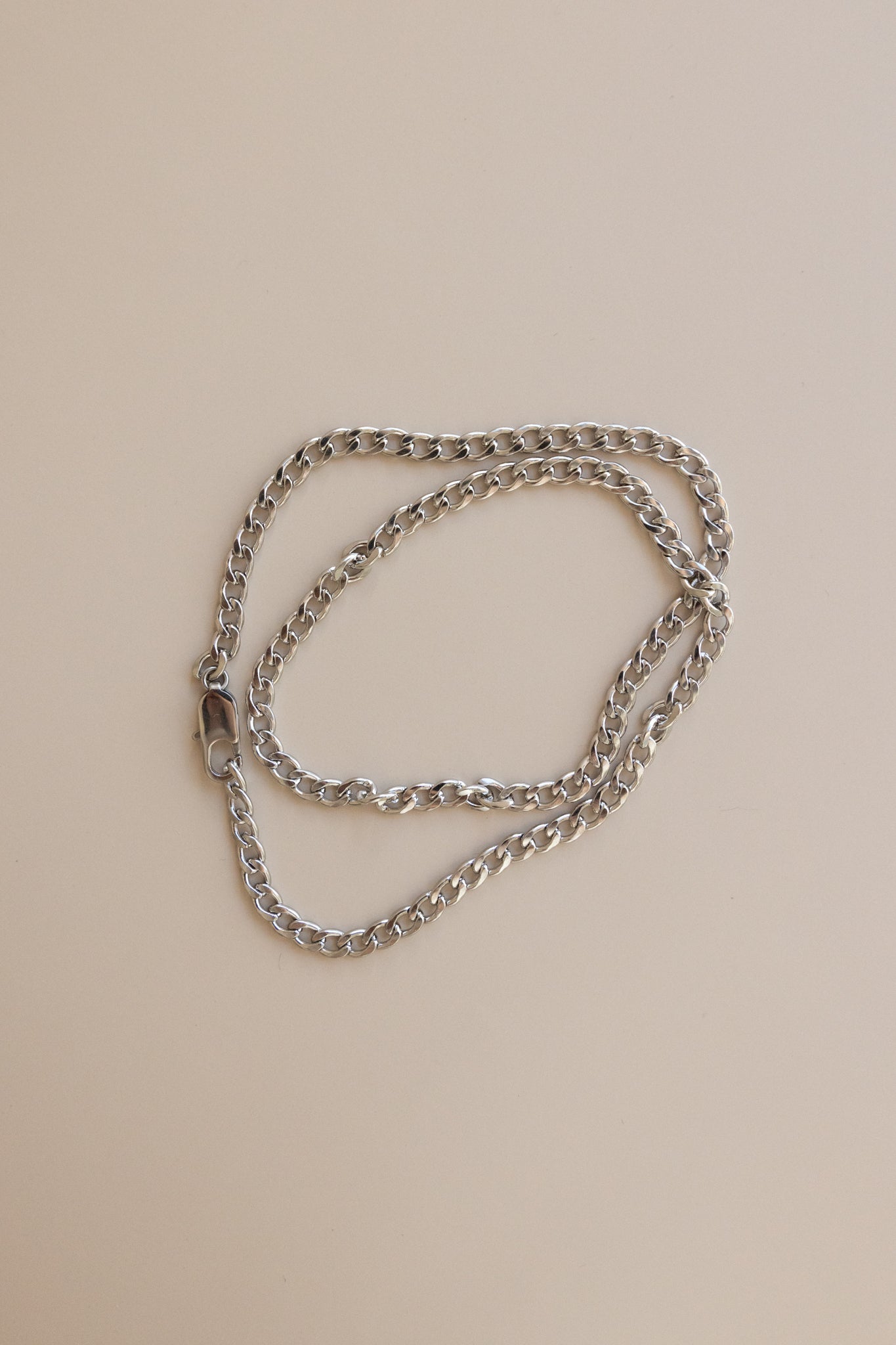Men’s Stainless Steel Curb Chain Necklace