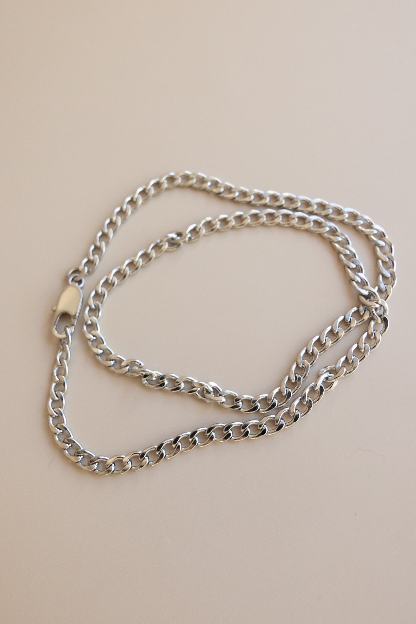 Men’s Stainless Steel Curb Chain Necklace