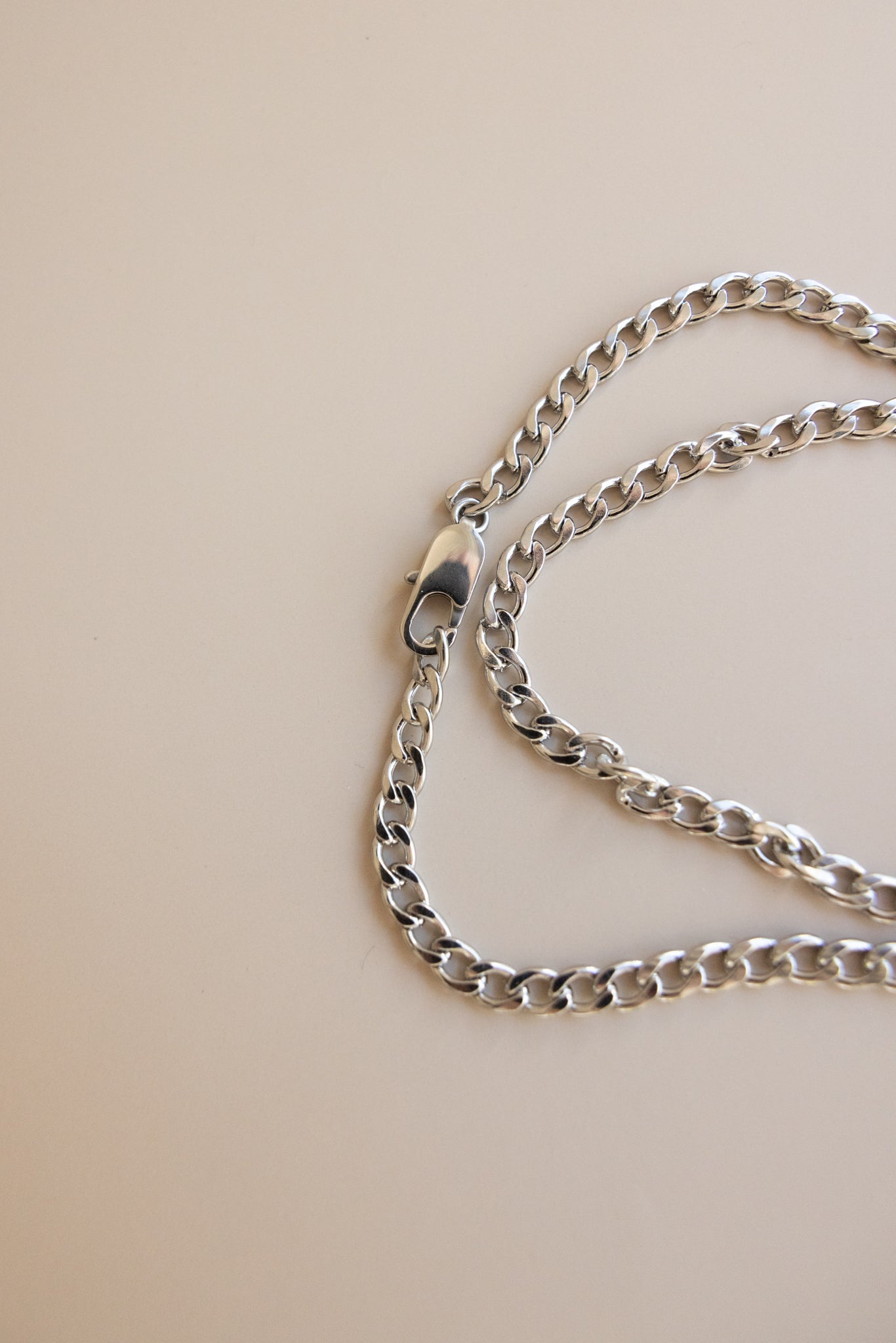 Men’s Stainless Steel Curb Chain Necklace