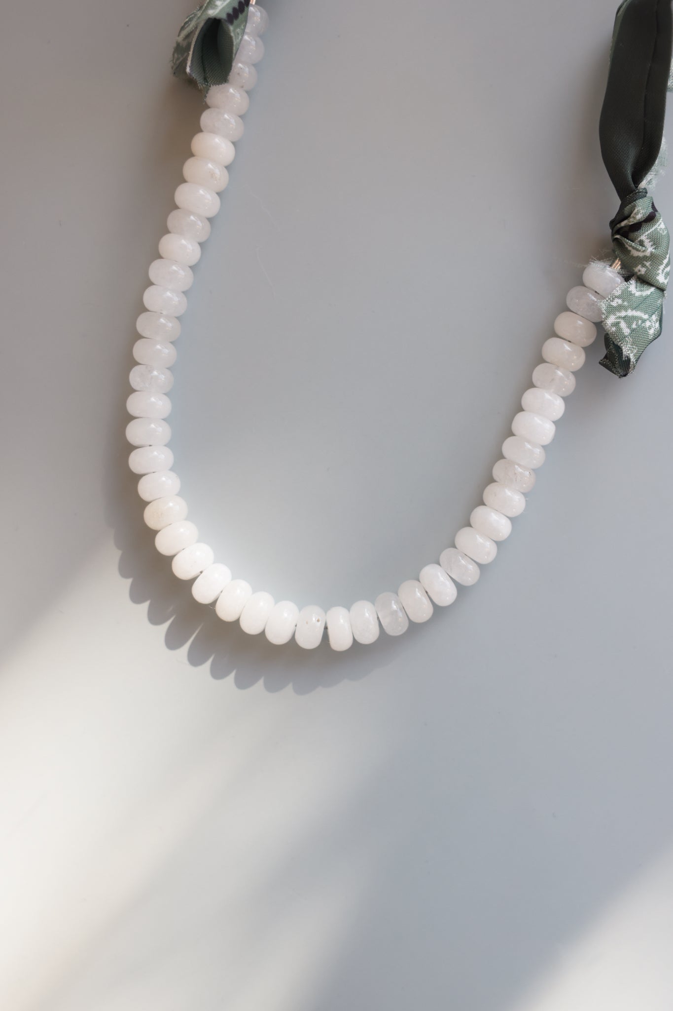 White Jade Bandana Necklace