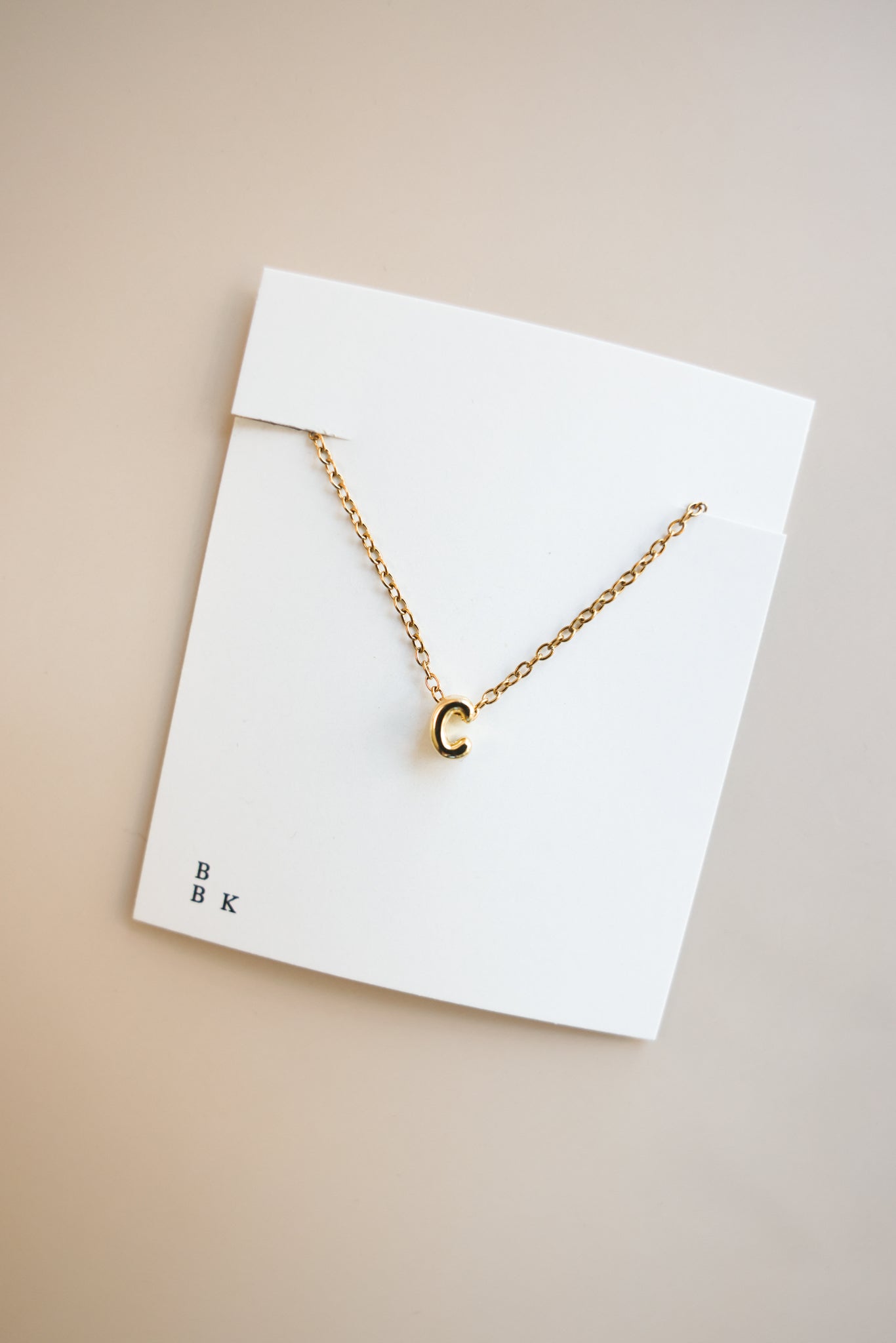 Gold Chain + Bubble Initial