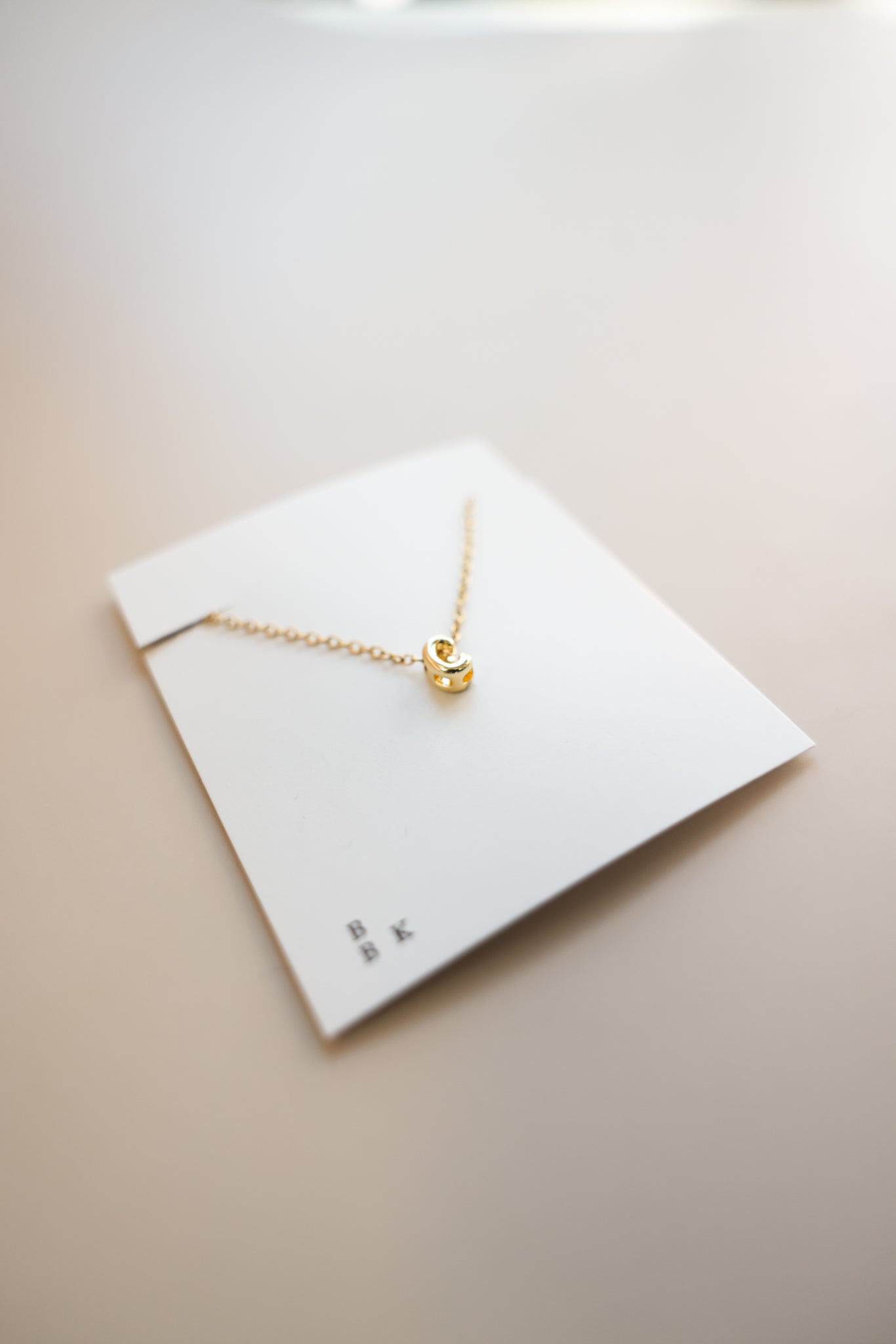 Gold Chain + Bubble Initial