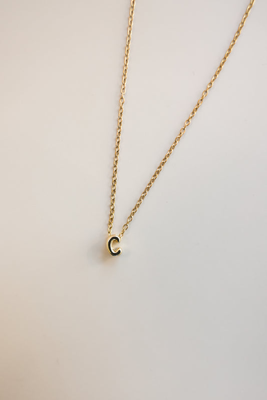 Gold Chain + Bubble Initial