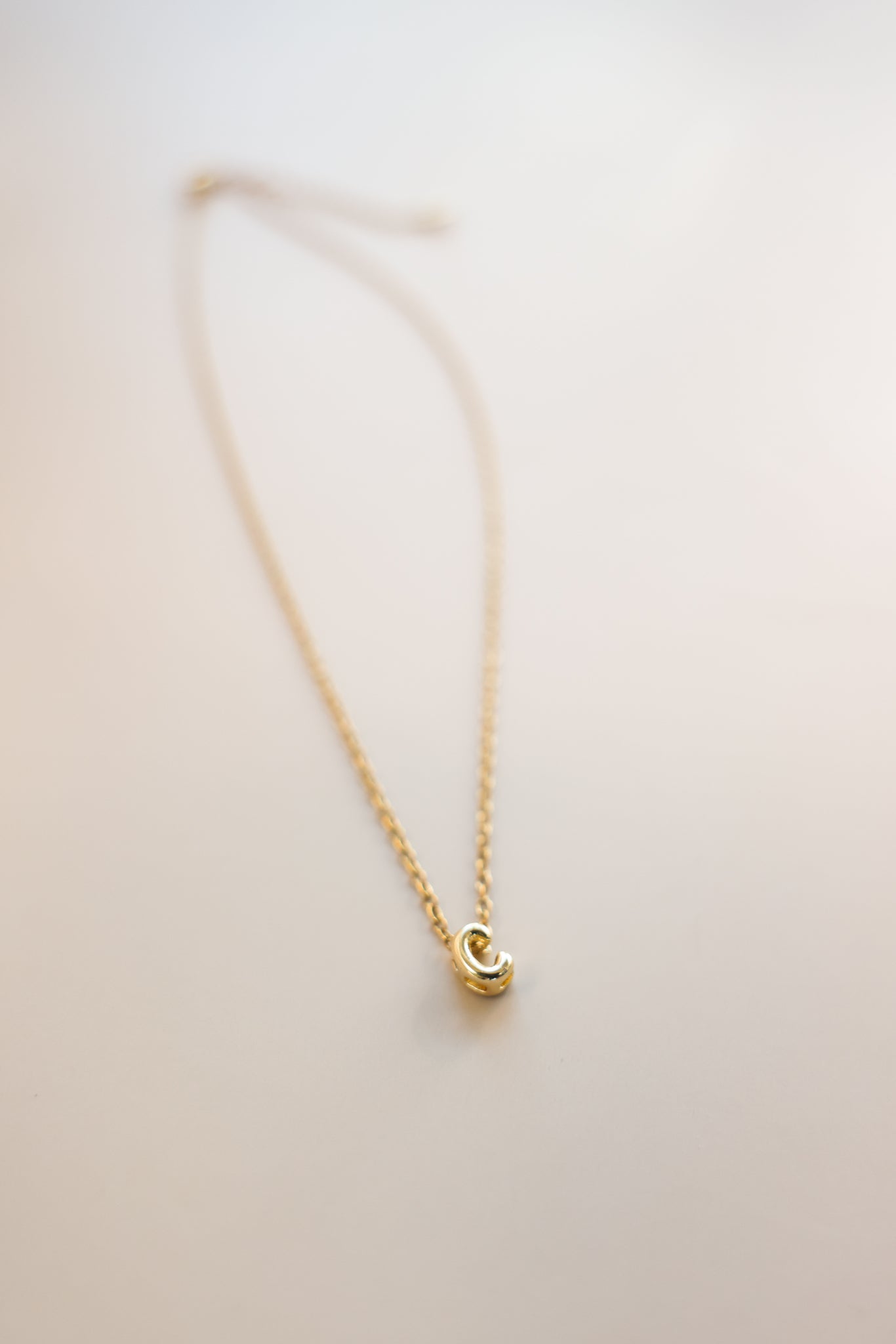 Gold Chain + Bubble Initial