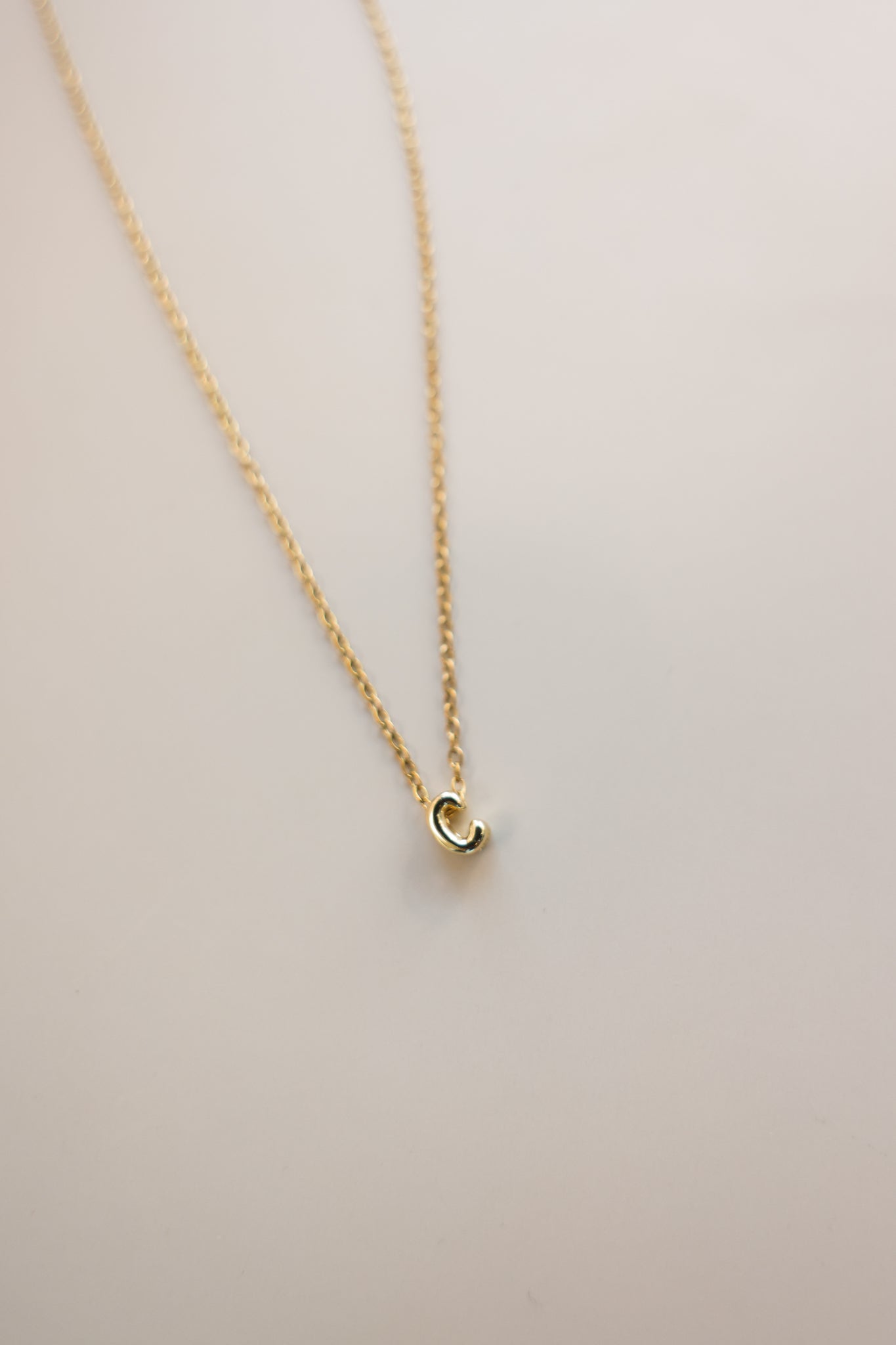 Gold Chain + Bubble Initial