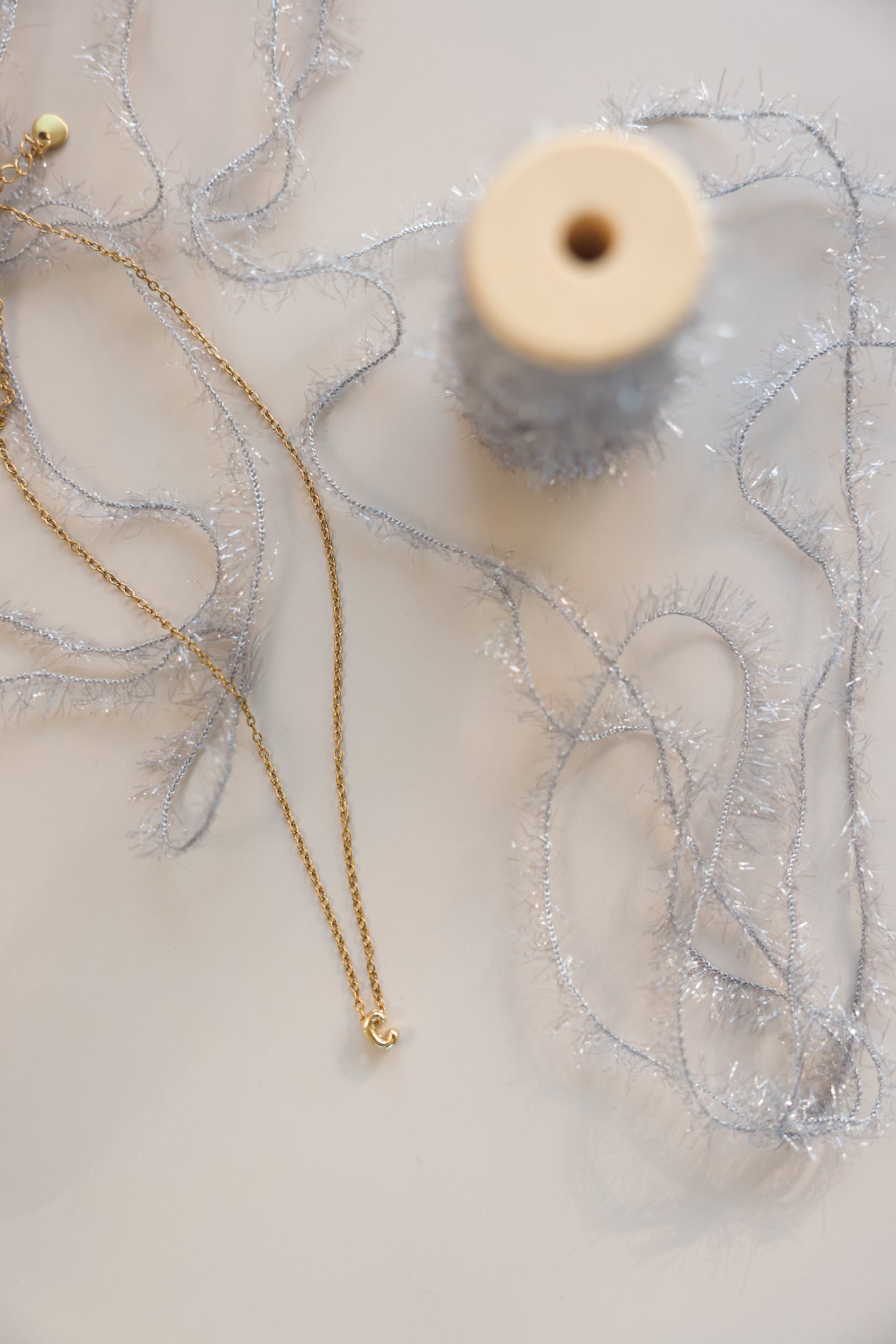 Gold Chain + Bubble Initial