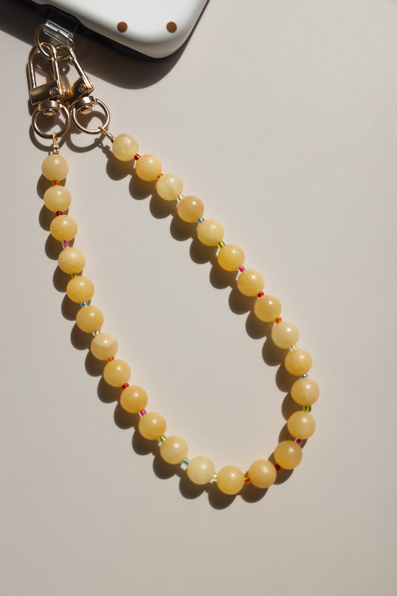Yellow + Rainbow Phone Charm