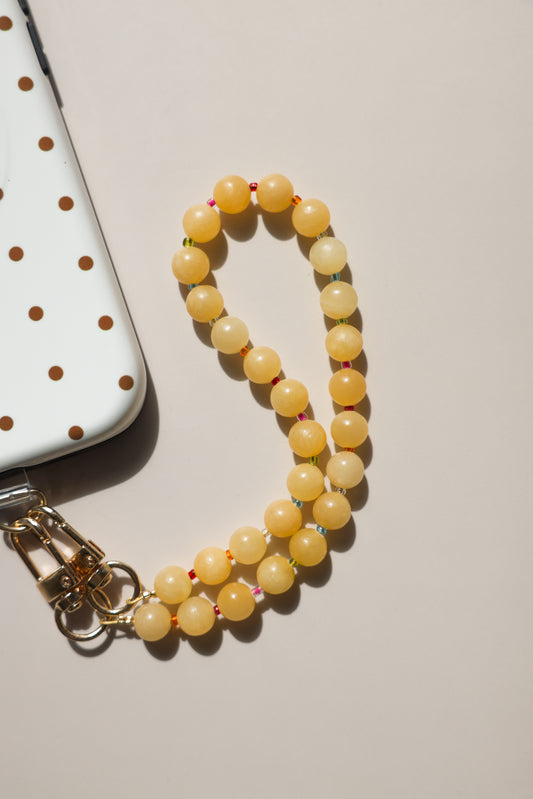 Yellow + Rainbow Phone Charm