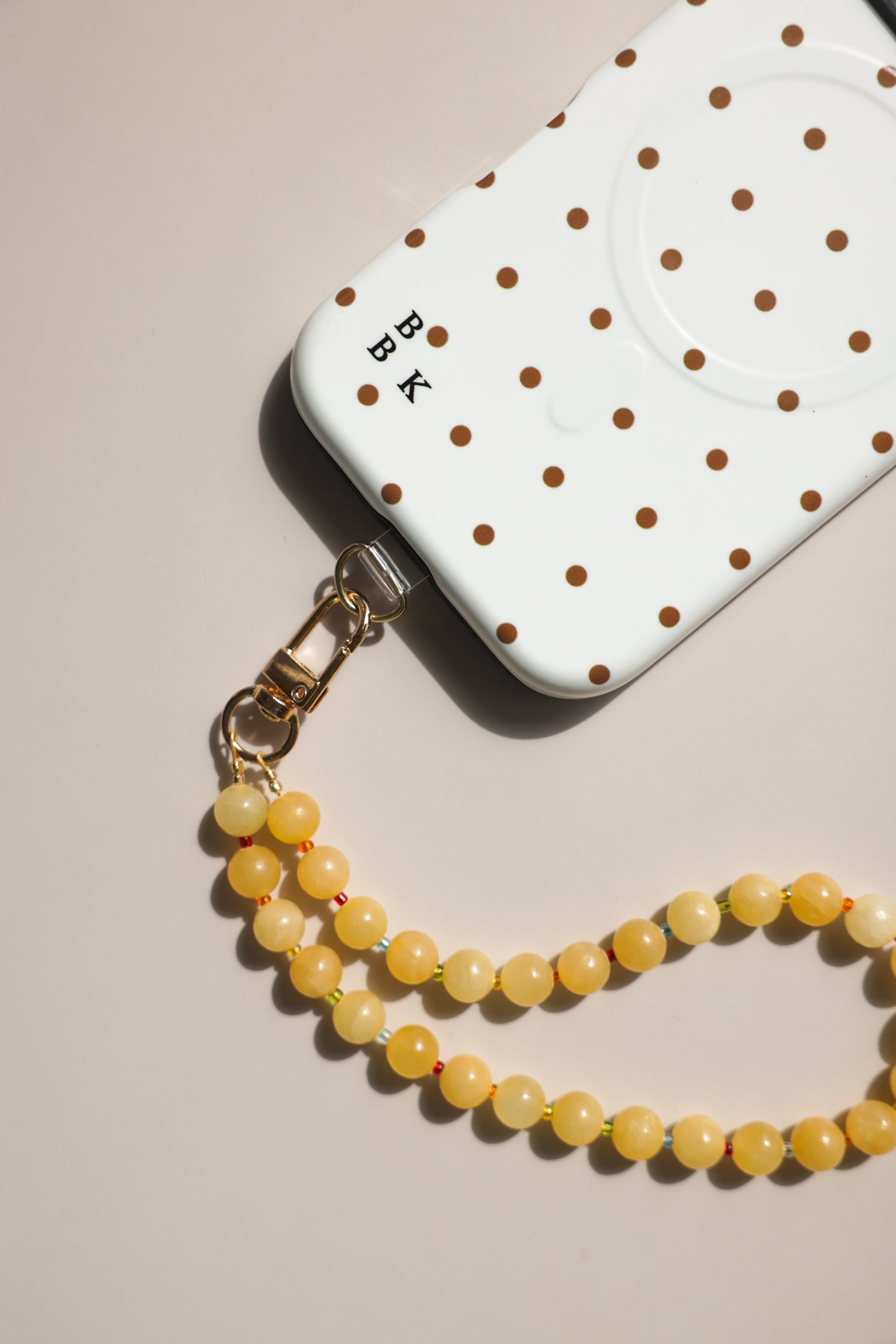 Yellow + Rainbow Phone Charm