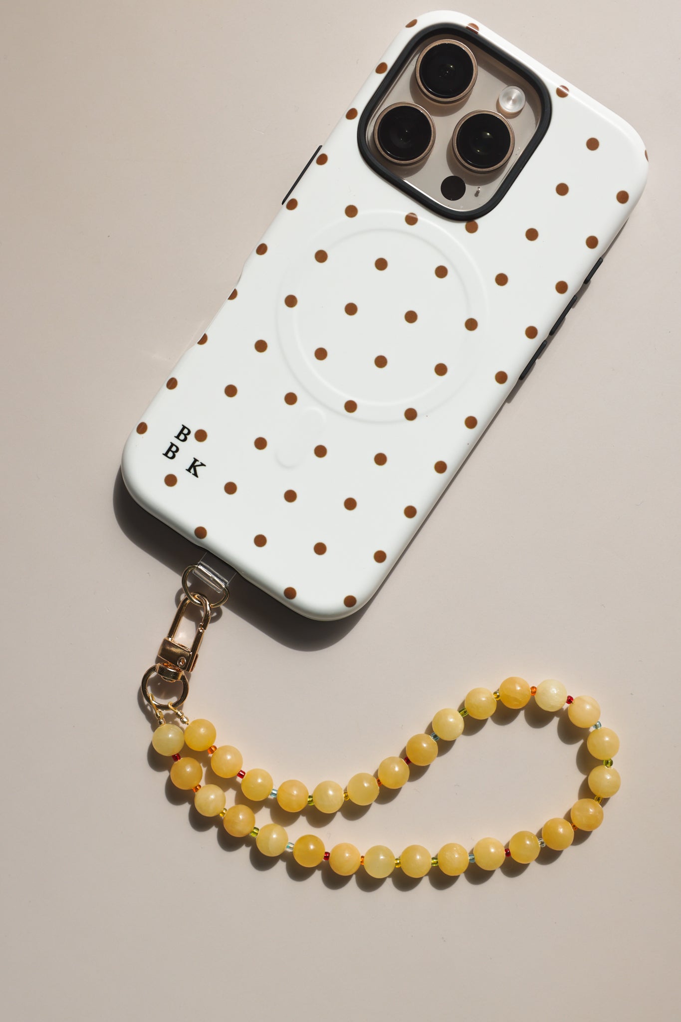 Yellow + Rainbow Phone Charm
