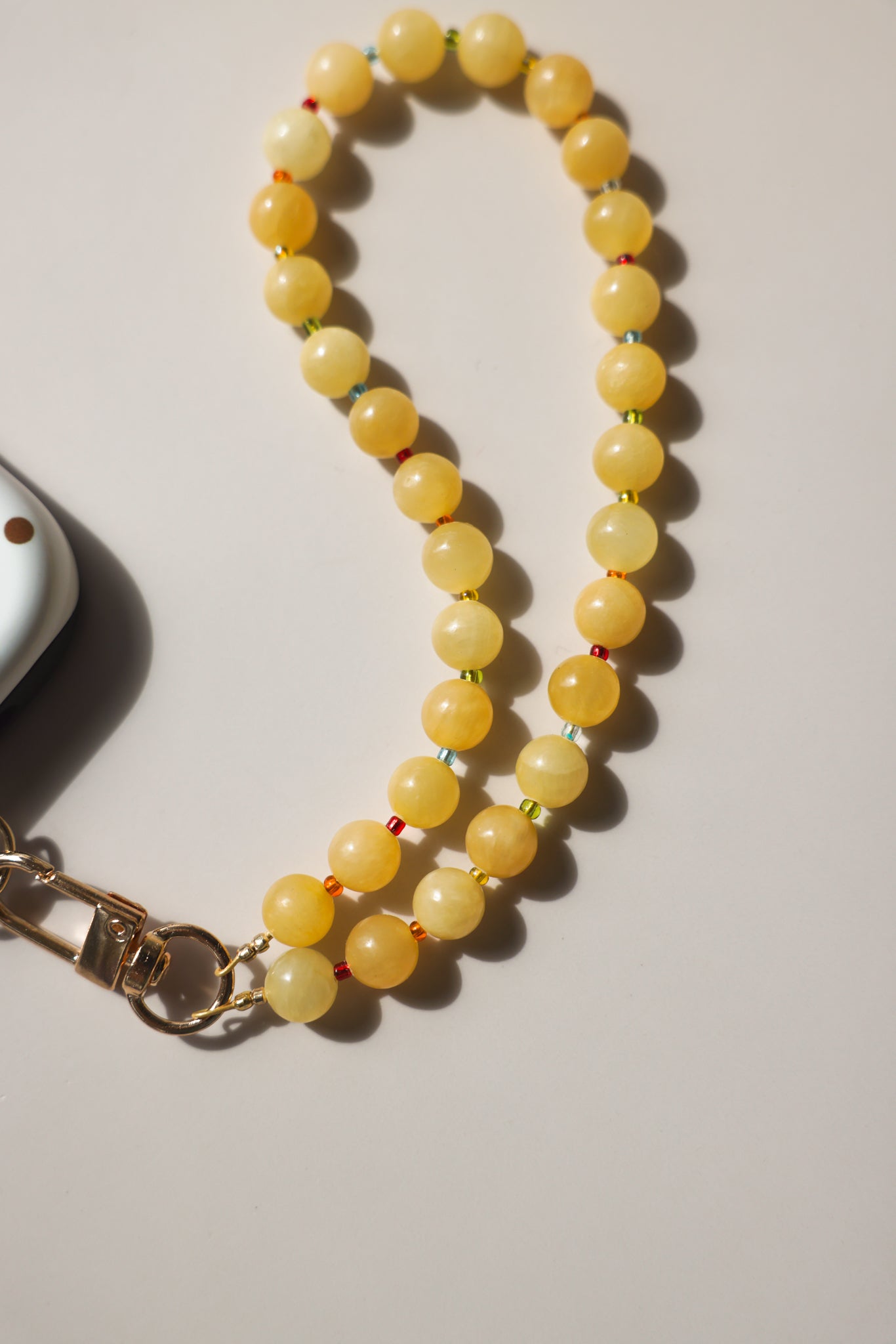 Yellow + Rainbow Phone Charm