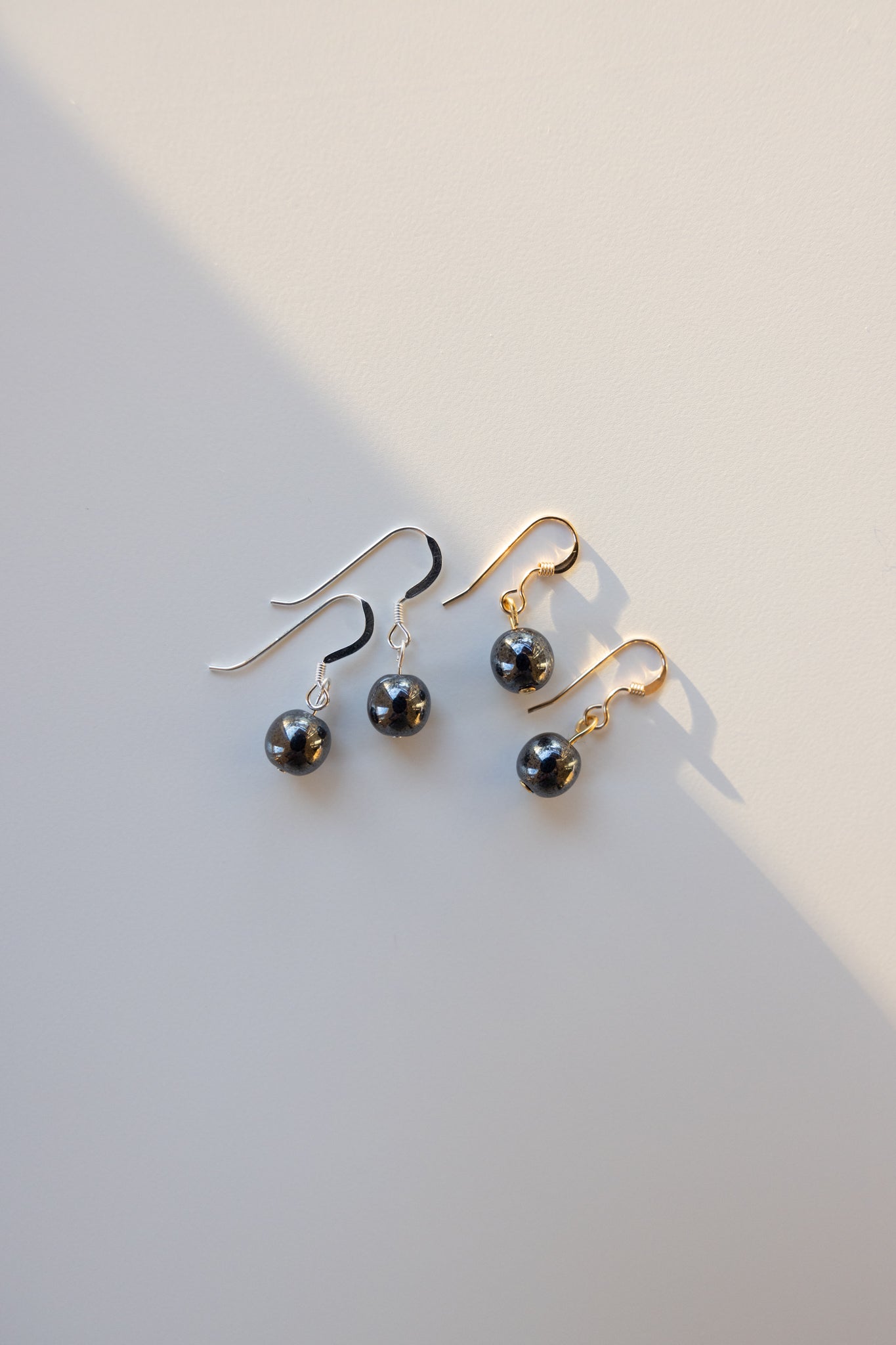 Black Hematite Pendant Earrings
