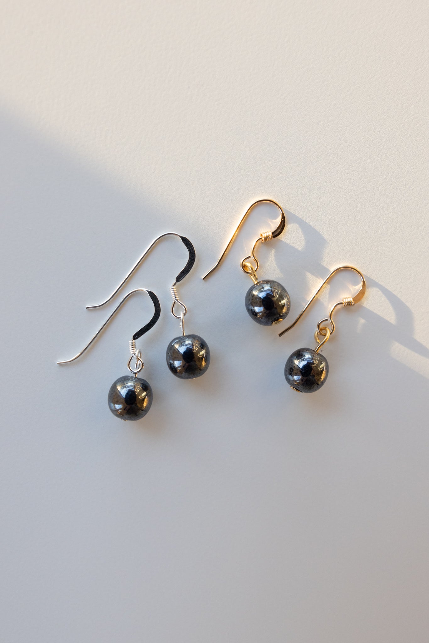 Black Hematite Pendant Earrings