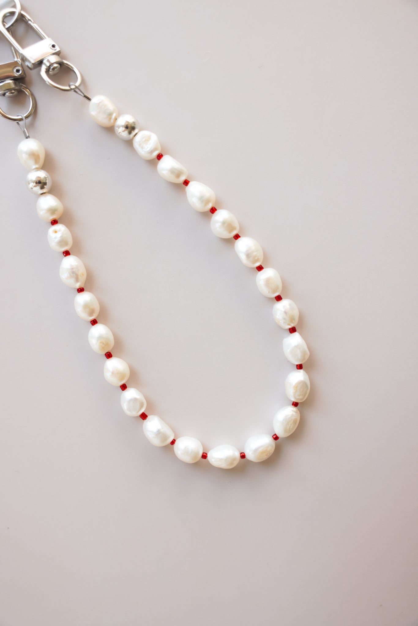 Cherry Pearl Phone Charm