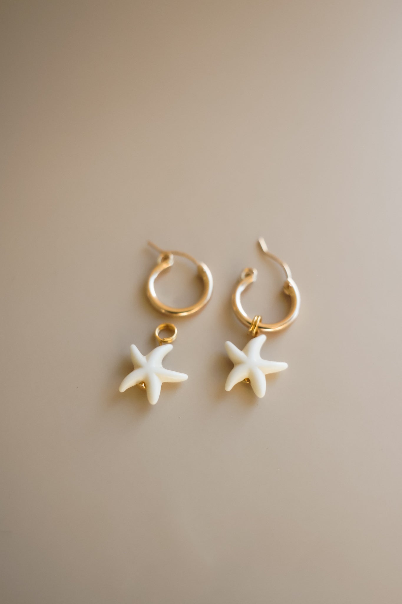 Off-White Starfish Earring Charms