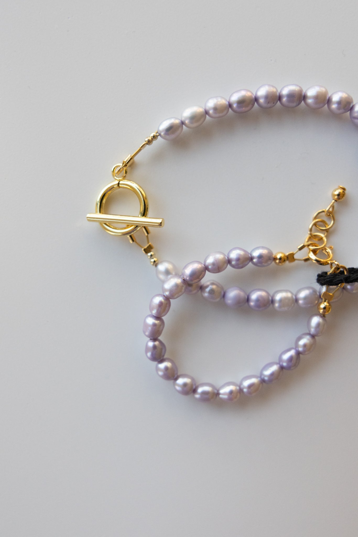 Mom + Me Lavender Pearl Bracelets