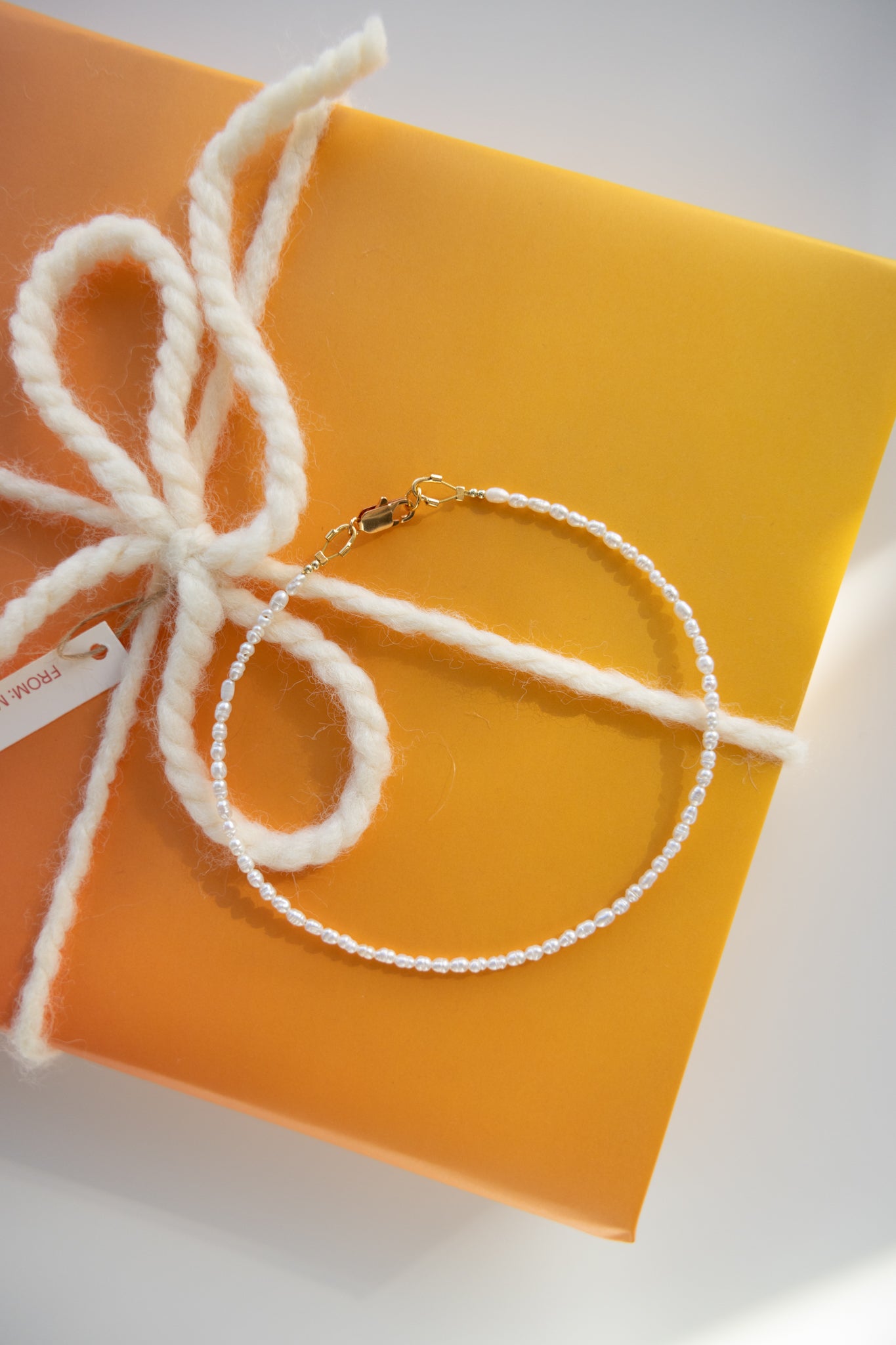 Baby + Kid Rice Pearl Necklace