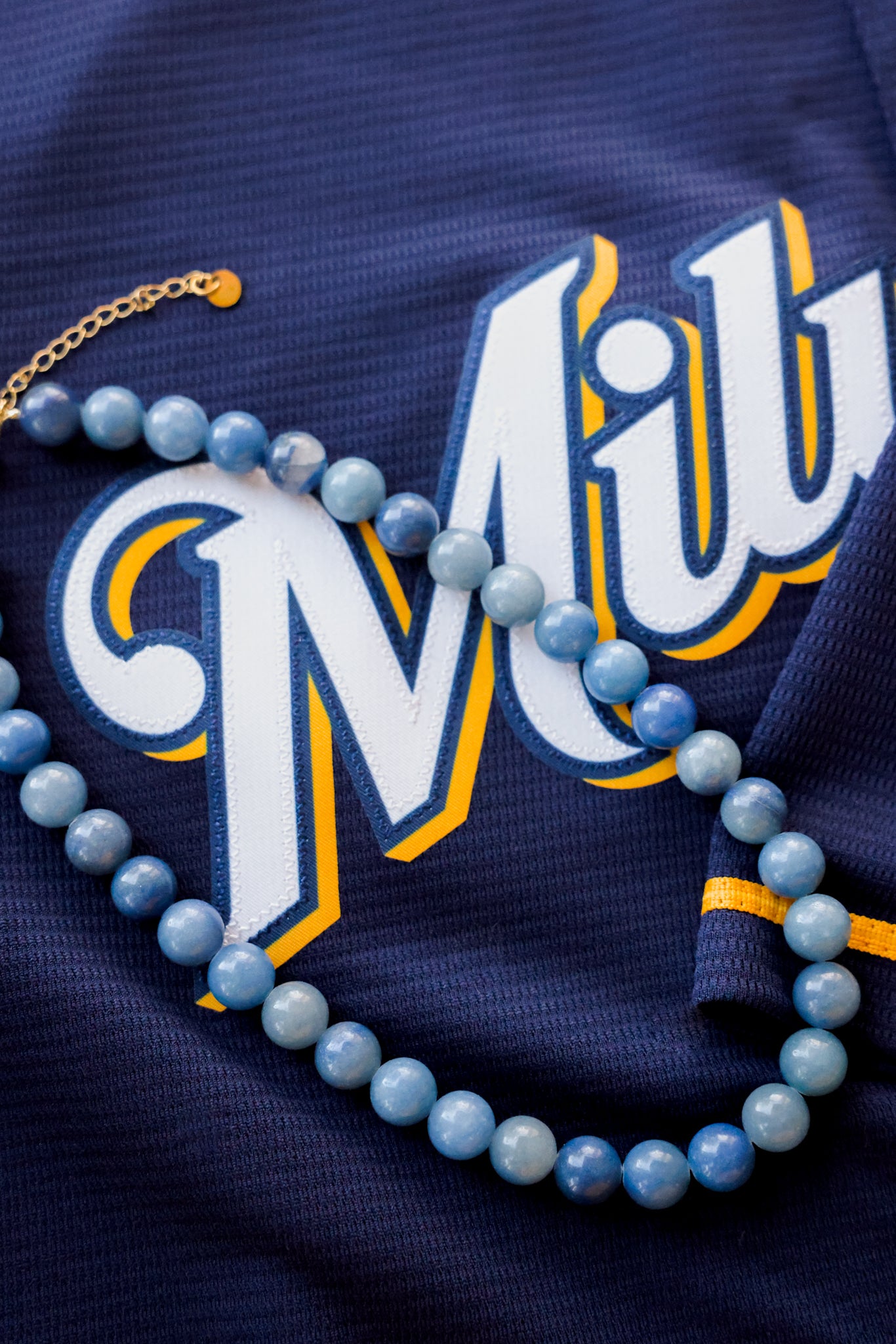 Bleacher Blue Necklace