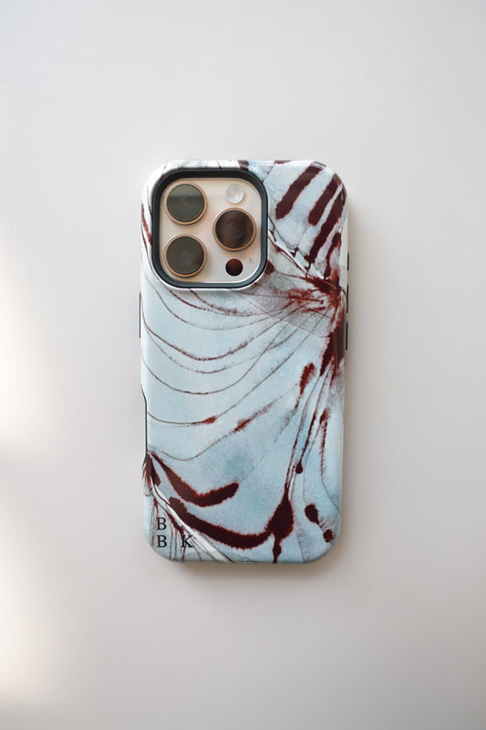 Butterfly Wing Tough Magnetic Phone Case — Painterly Surf-Inspired Art