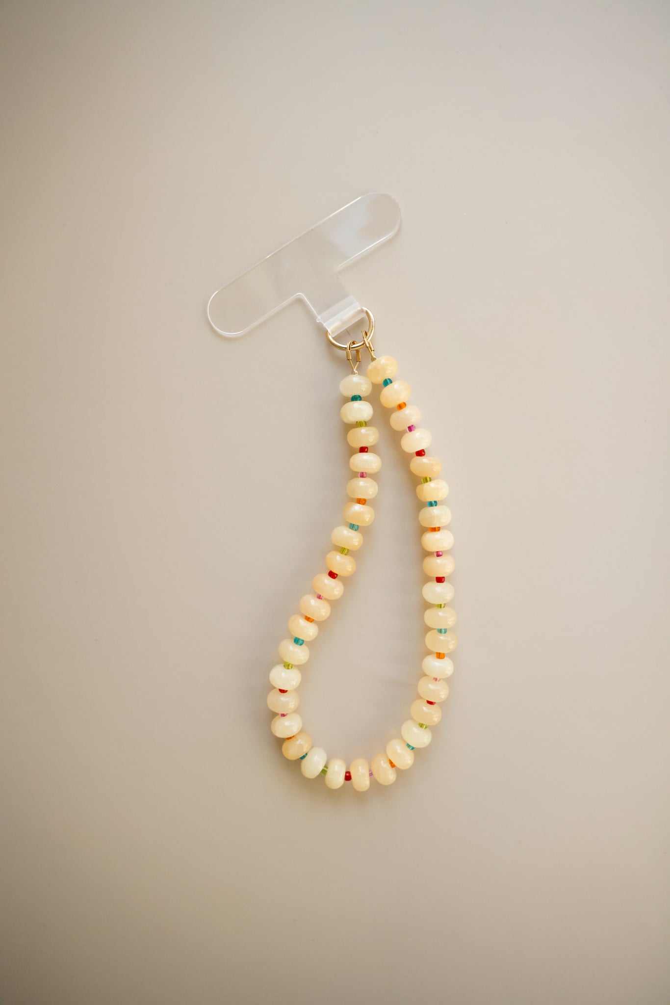 Yellow + Rainbow Phone Charm