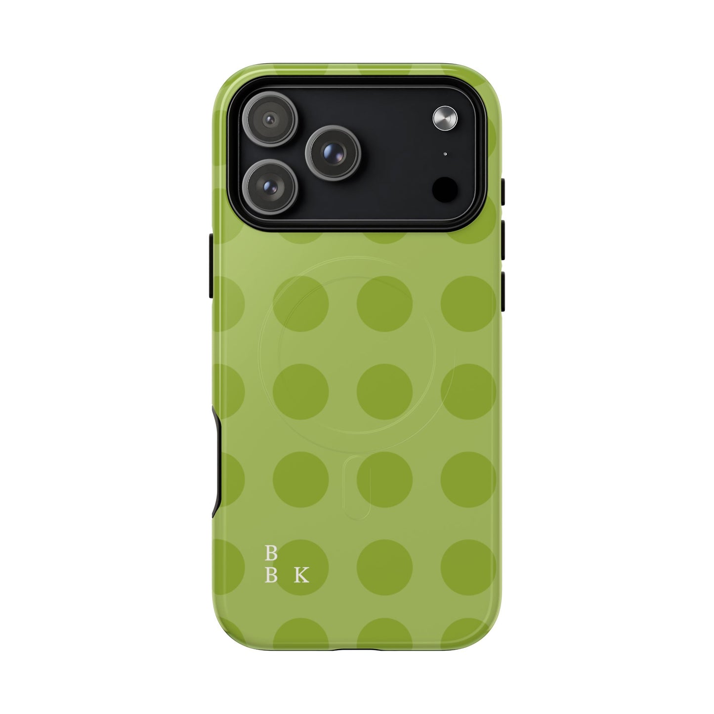 Green Polka Dot Tough Magnetic Phone Case — Slim Magnetic Protective Cover