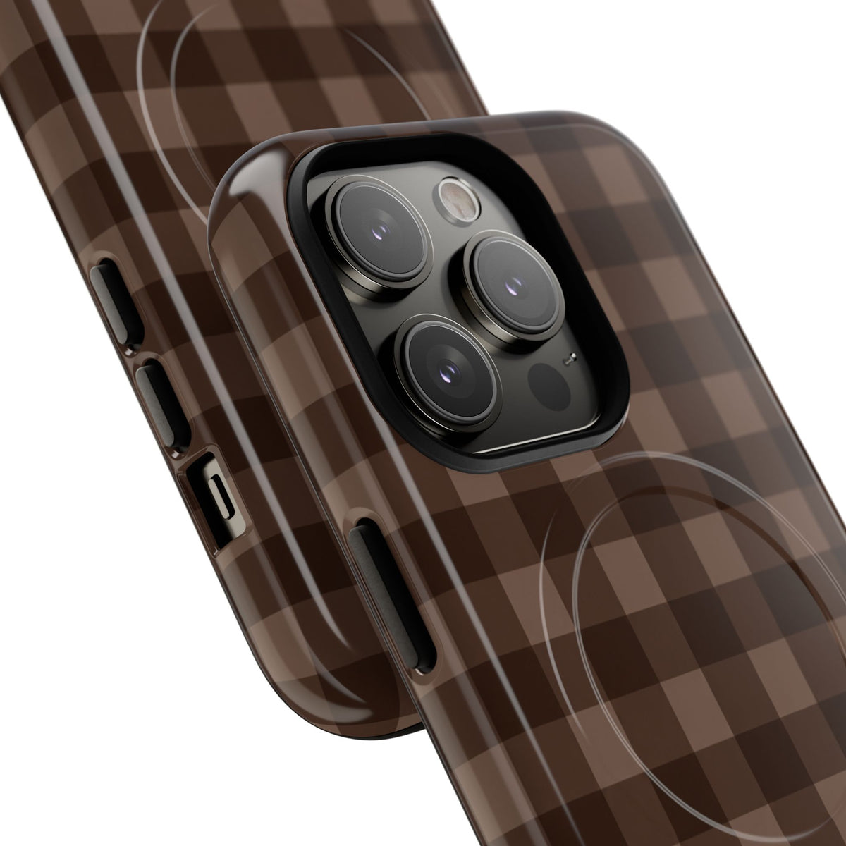 Brown Buffalo Plaid Tough Magnetic Phone Case