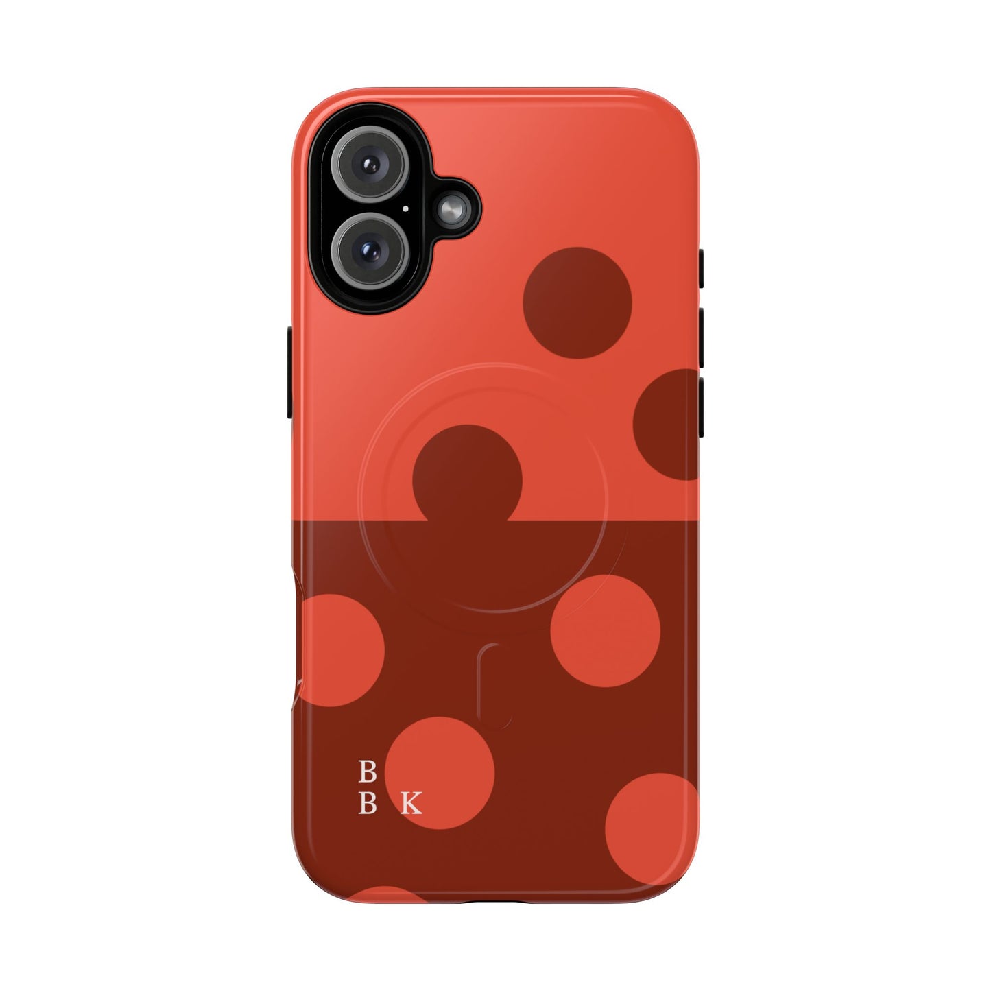 Red Polka Dot Magnetic Tough Case — Protective Phone Cover with MagSafe