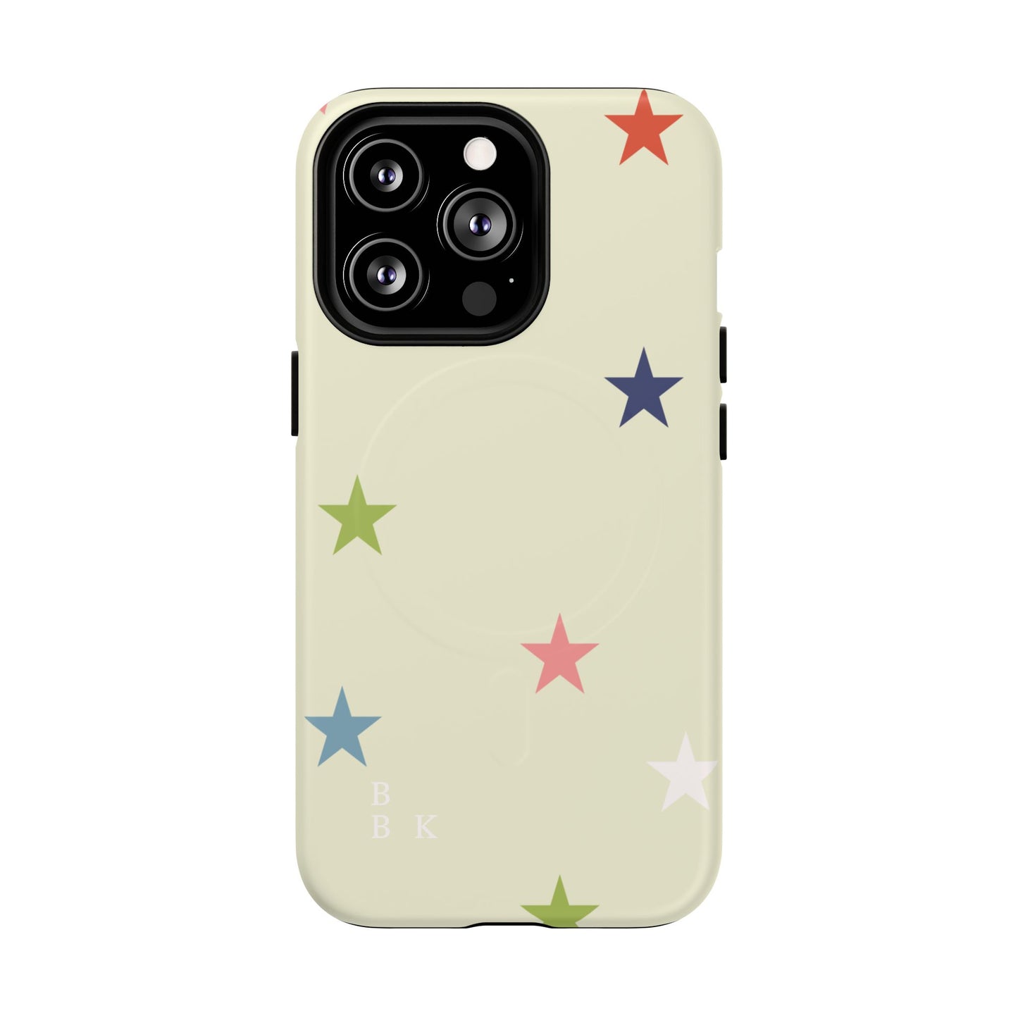 Magnetic Tough Phone Case — Colorful Star Pattern Protective iPhone Cover