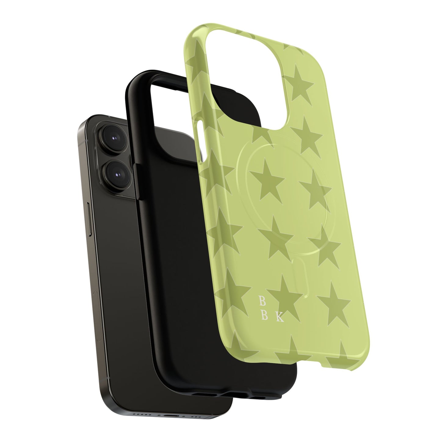 Olive Star Pattern Tough Magnetic Phone Case — Slim Protective iPhone Cover