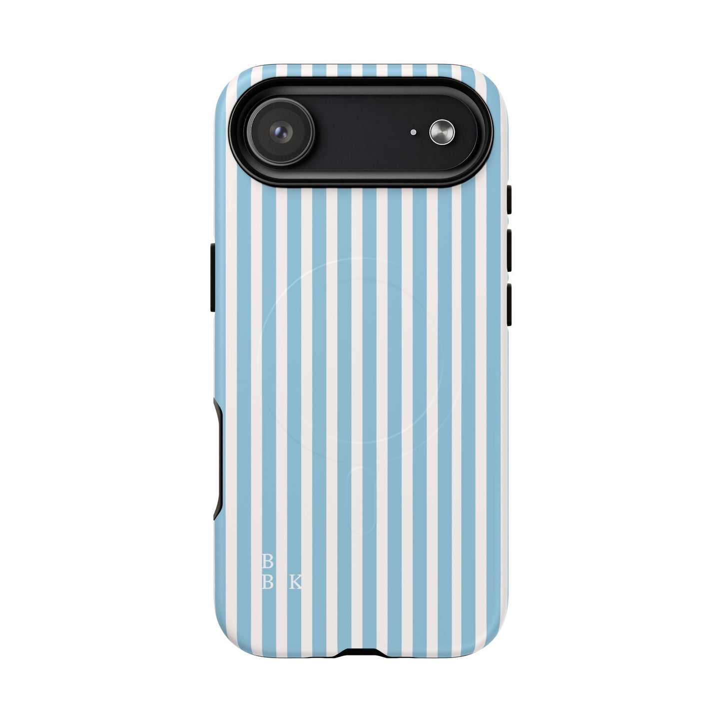MagSafe Phone Case — Blue Vertical Stripe Tough Magnetic Protective Cover