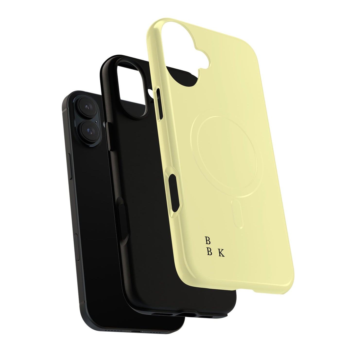 MagSafe Tough Phone Case — Slim Magnetic Protective Case (Pastel Yellow)