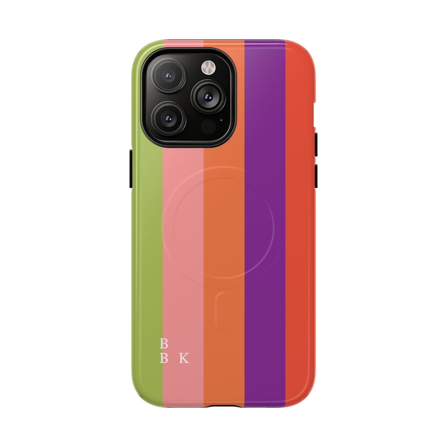 Bold Retro Stripe Magnetic Phone Case — Tough Protective iPhone Cover
