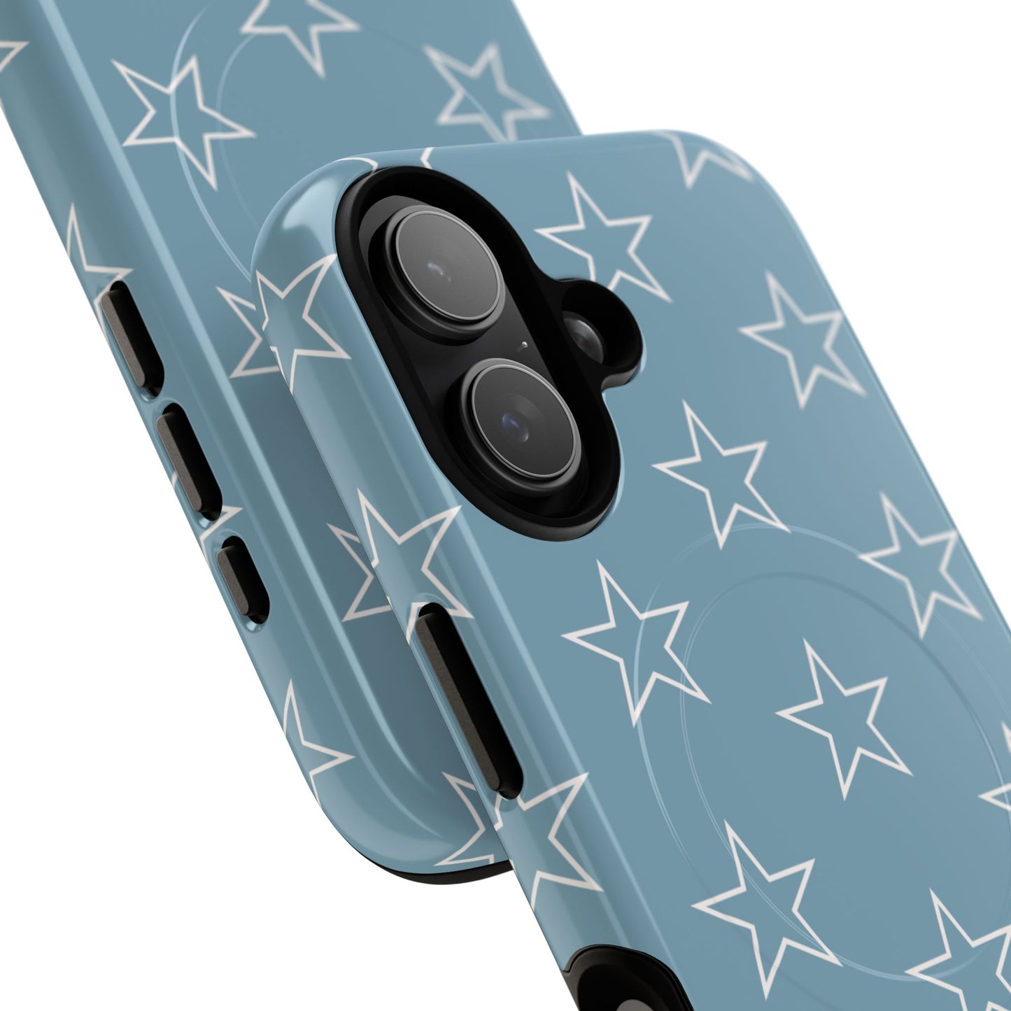 Blue Star Pattern Magnetic Phone Case — Tough Protective iPhone Cover
