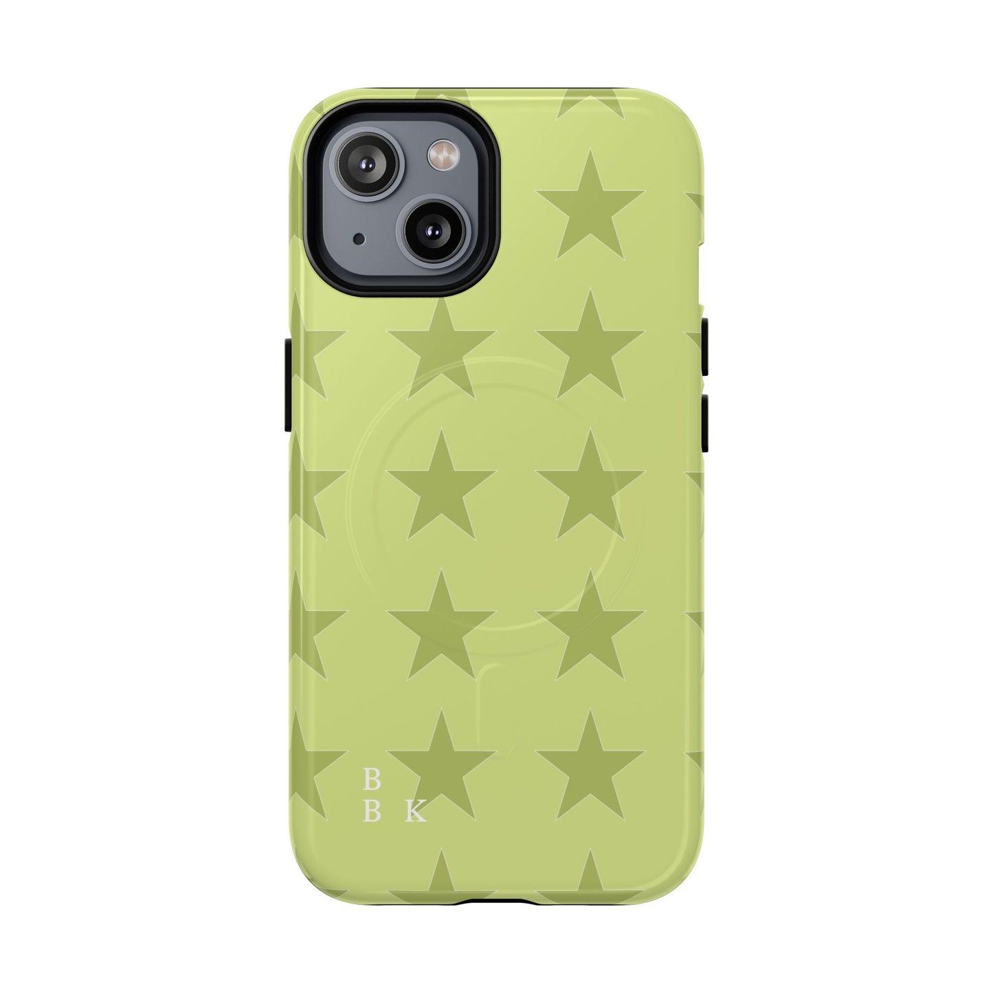 Olive Star Pattern Tough Magnetic Phone Case — Slim Protective iPhone Cover