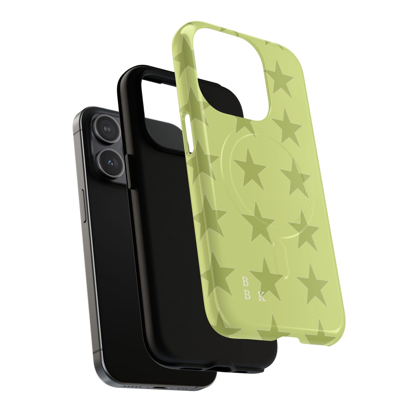 Olive Star Pattern Tough Magnetic Phone Case — Slim Protective iPhone Cover