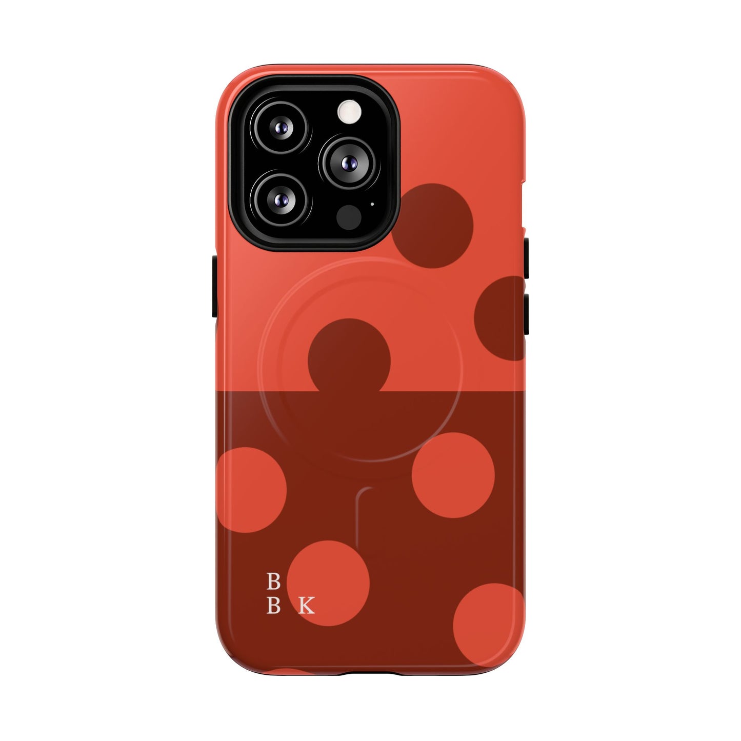 Red Polka Dot Magnetic Tough Case — Protective Phone Cover with MagSafe
