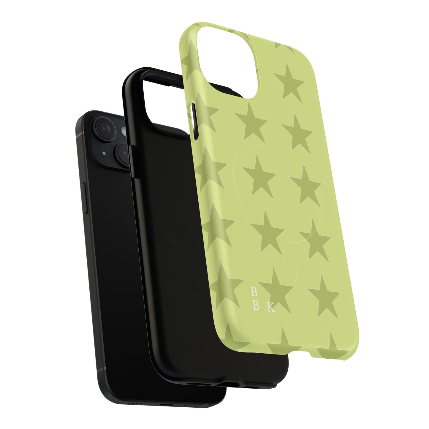 Olive Star Pattern Tough Magnetic Phone Case — Slim Protective iPhone Cover