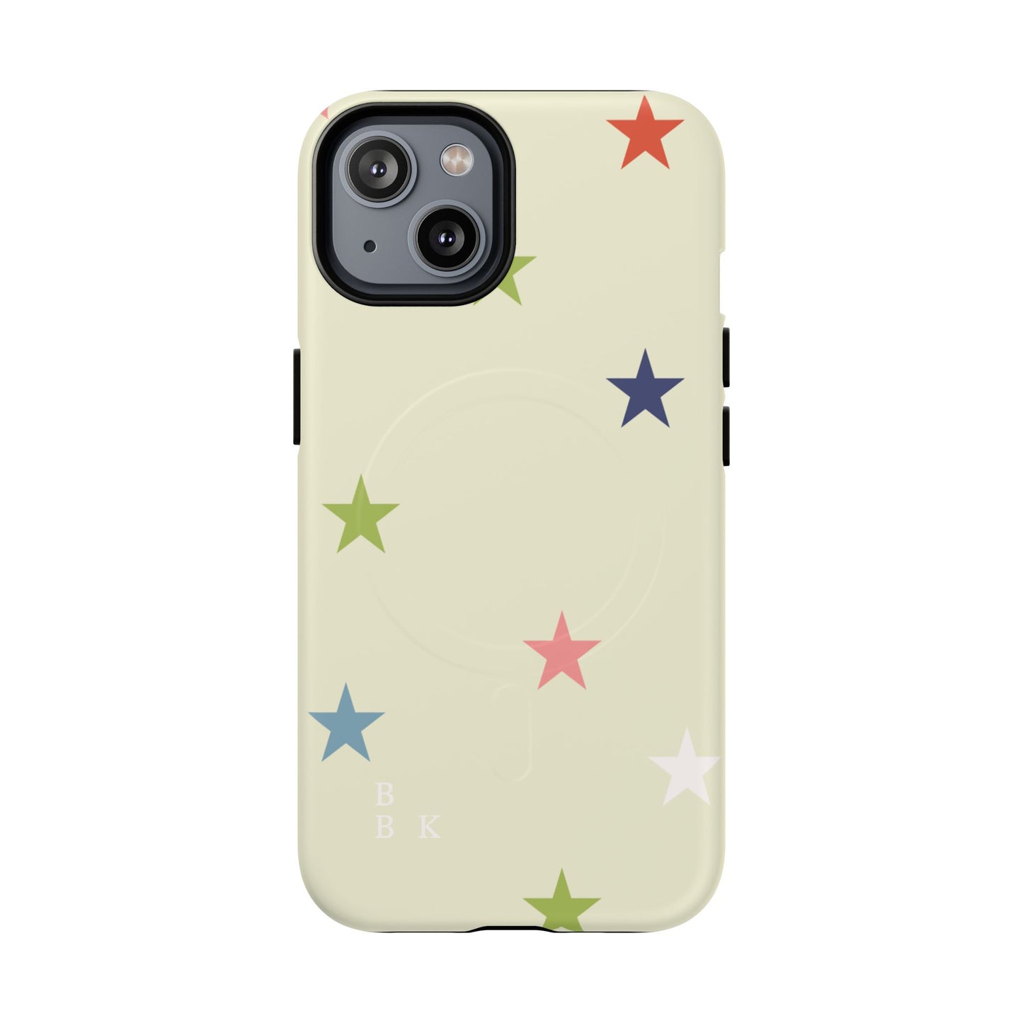 Magnetic Tough Phone Case — Colorful Star Pattern Protective iPhone Cover