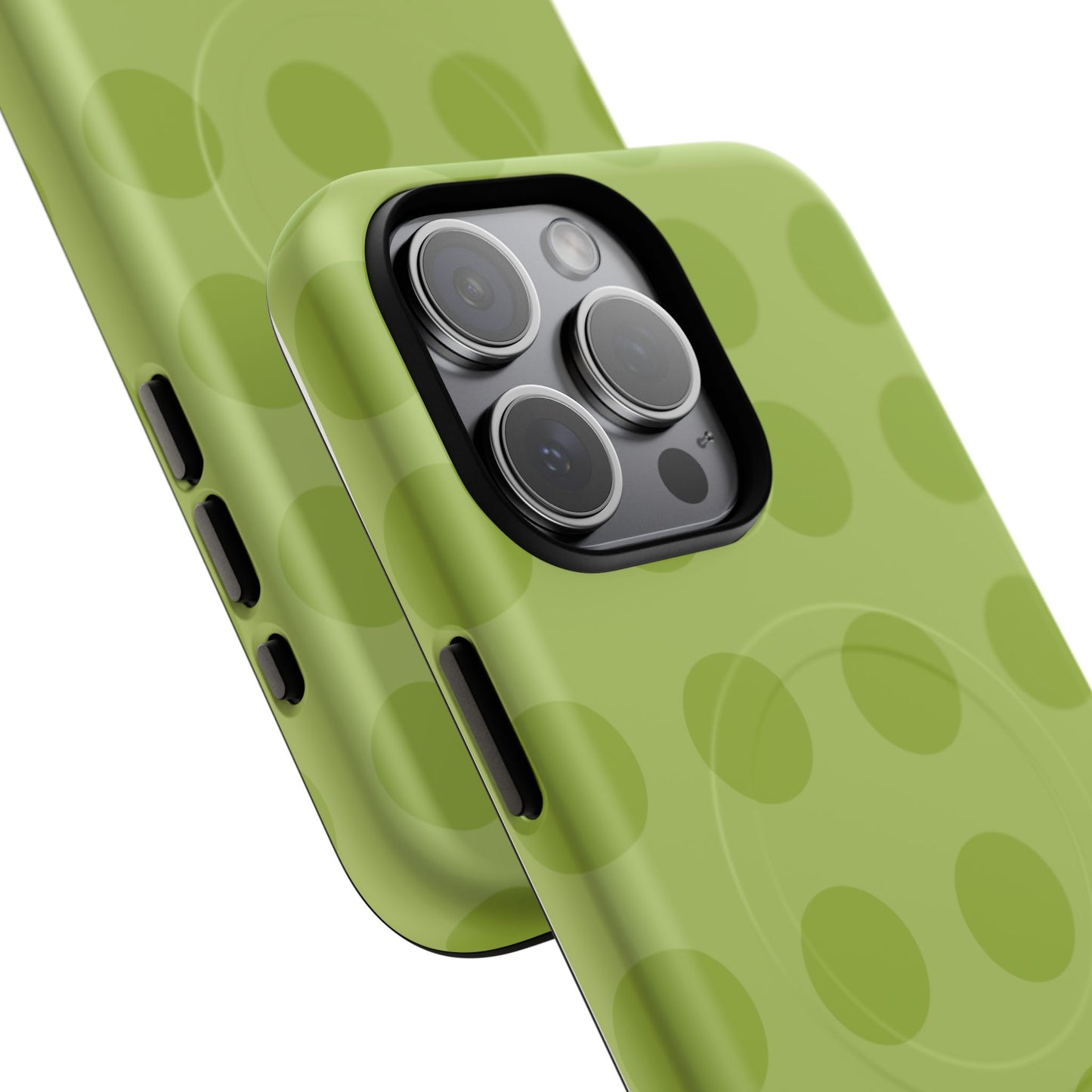 Green Polka Dot Tough Magnetic Phone Case — Slim Magnetic Protective Cover