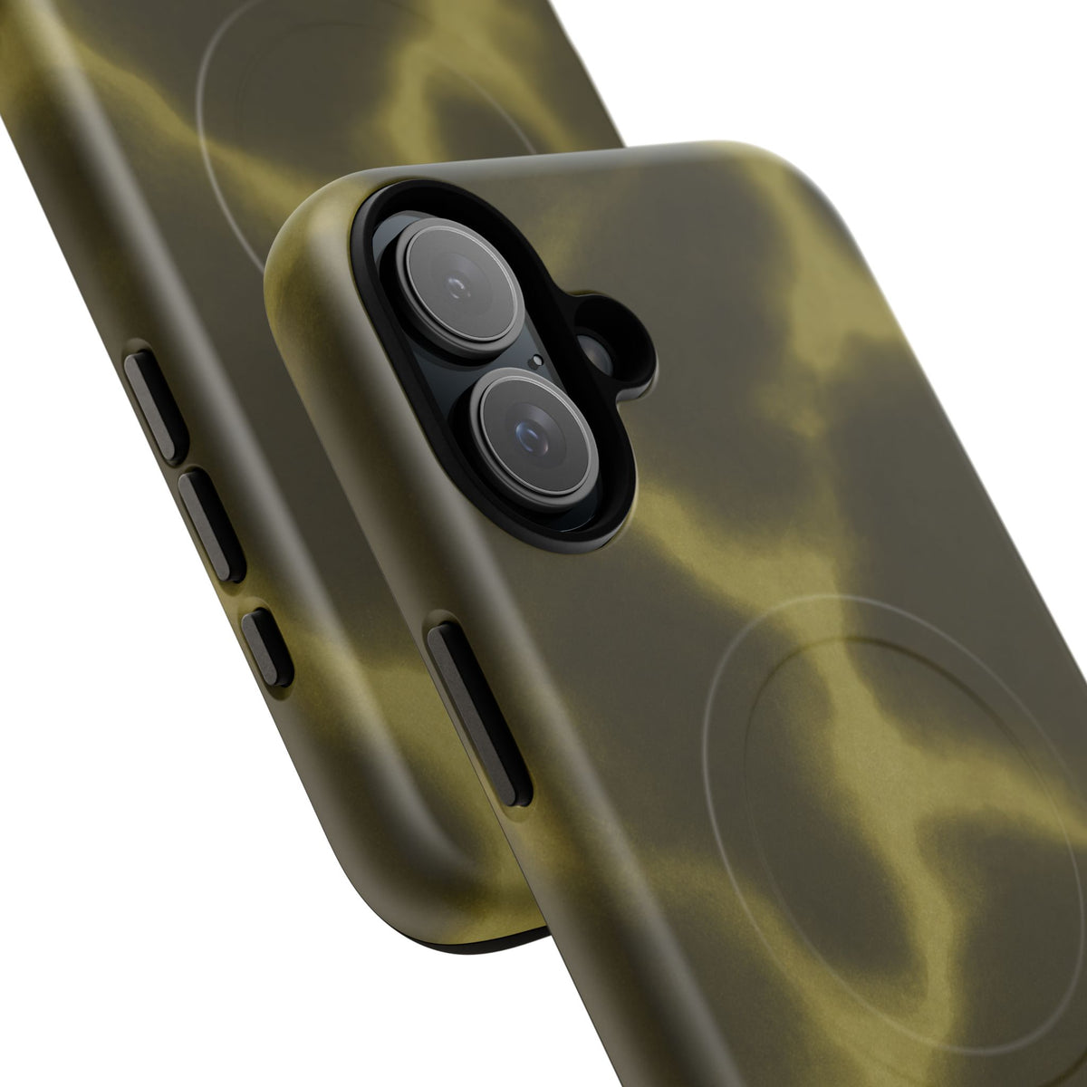 Olive Smoke Magnetic Phone Case — Tough Protective MagSafe-Compatible Cover
