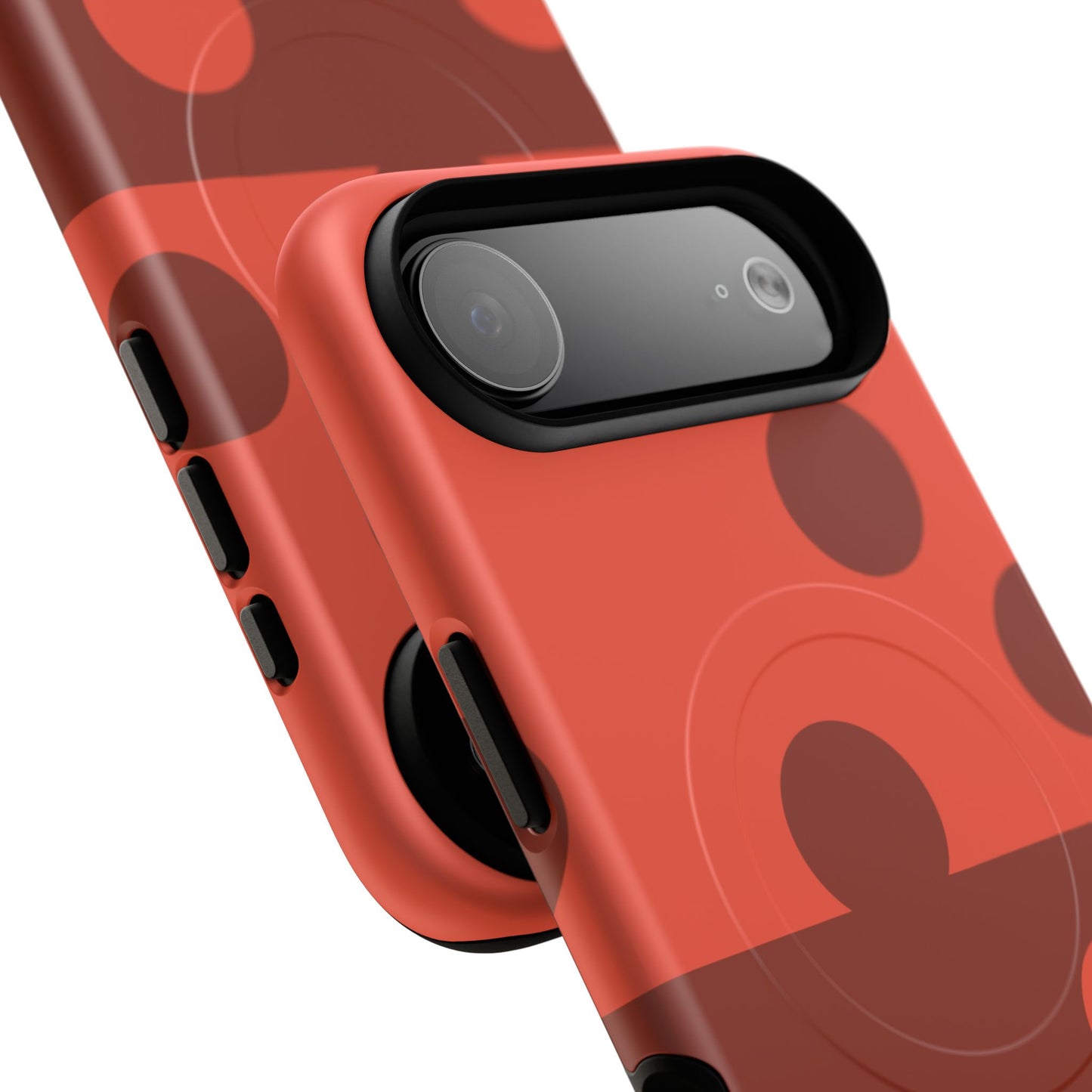 Red Polka Dot Magnetic Tough Case — Protective Phone Cover with MagSafe