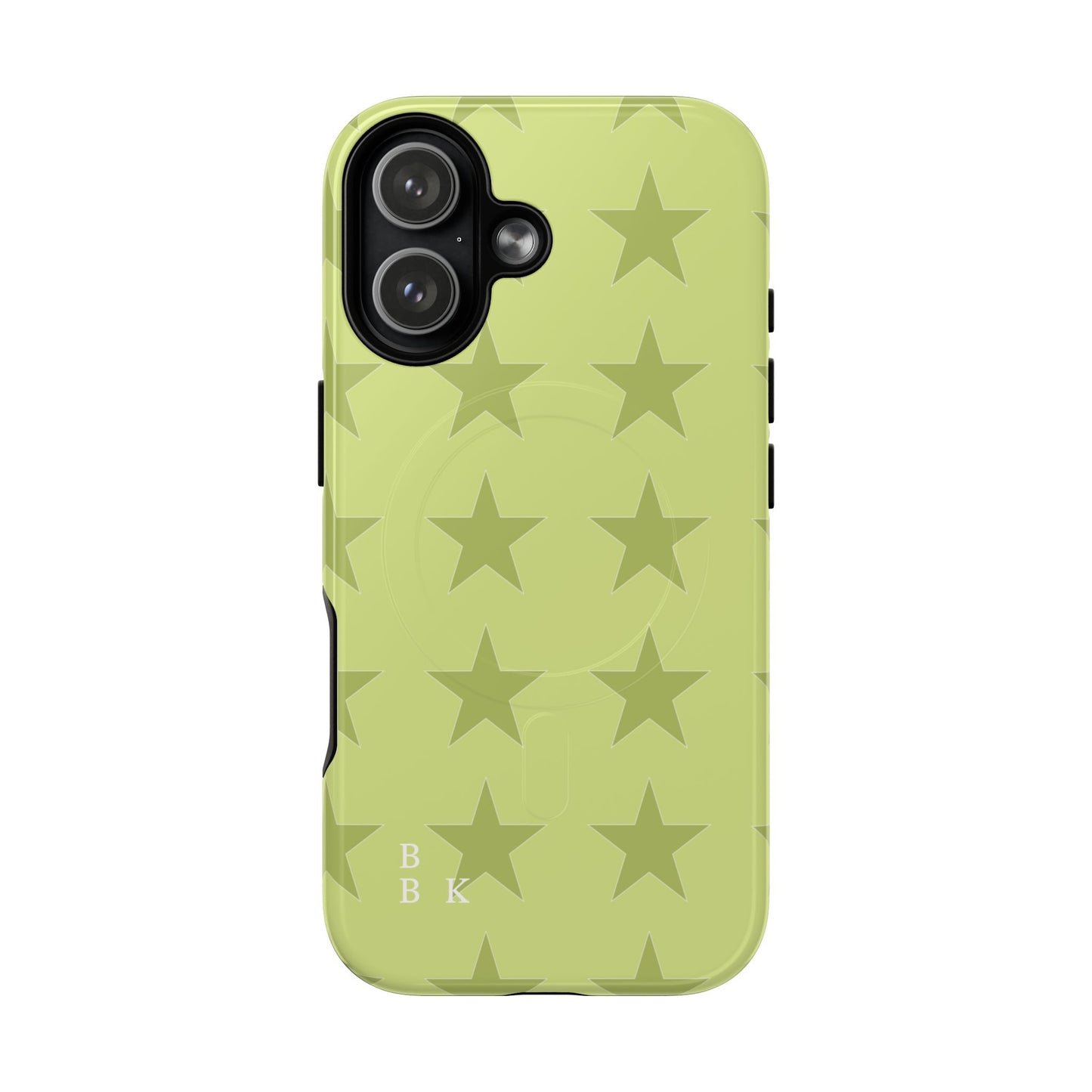 Olive Star Pattern Tough Magnetic Phone Case — Slim Protective iPhone Cover