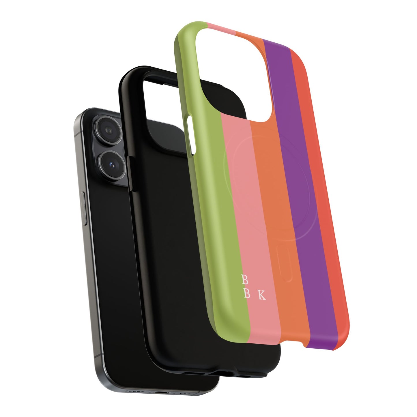 Bold Retro Stripe Magnetic Phone Case — Tough Protective iPhone Cover