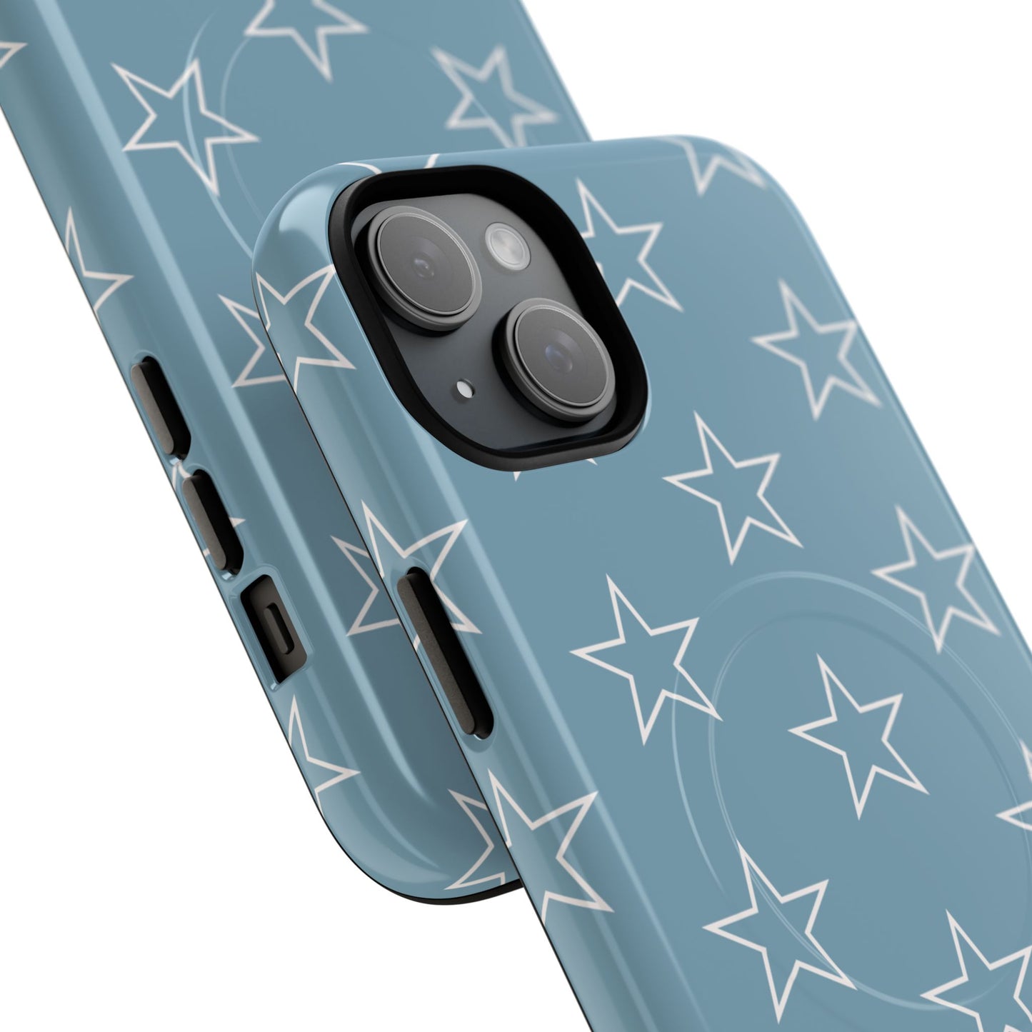 Blue Star Pattern Magnetic Phone Case — Tough Protective iPhone Cover