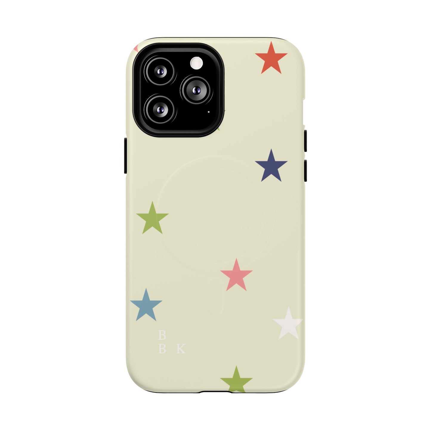Magnetic Tough Phone Case — Colorful Star Pattern Protective iPhone Cover